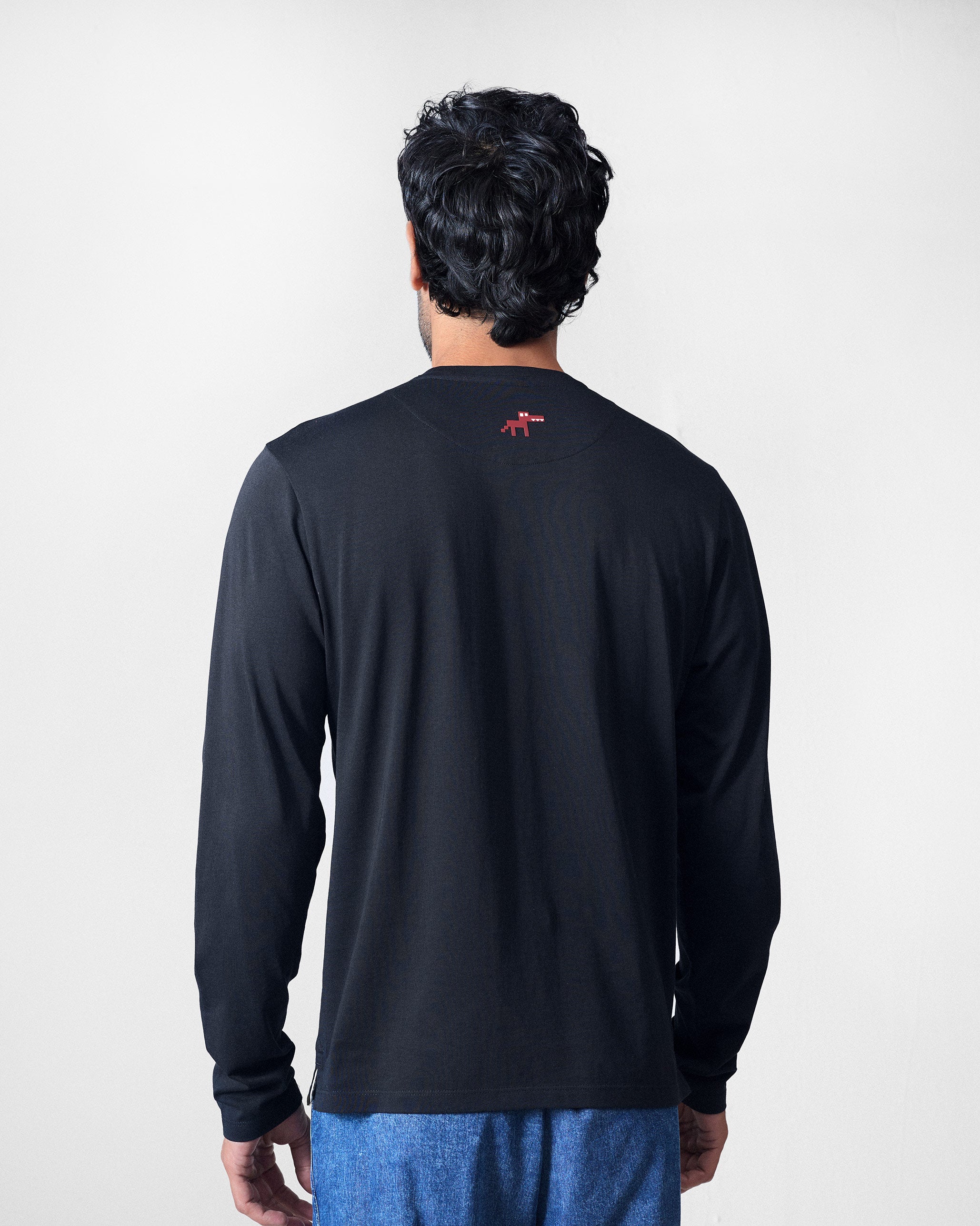 Basic Full Sleeves T-Shirt - Black