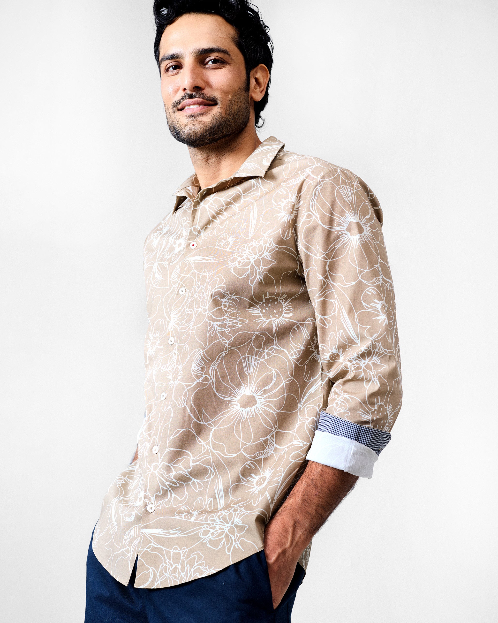Hakuna Shirt - Light Brown Printed