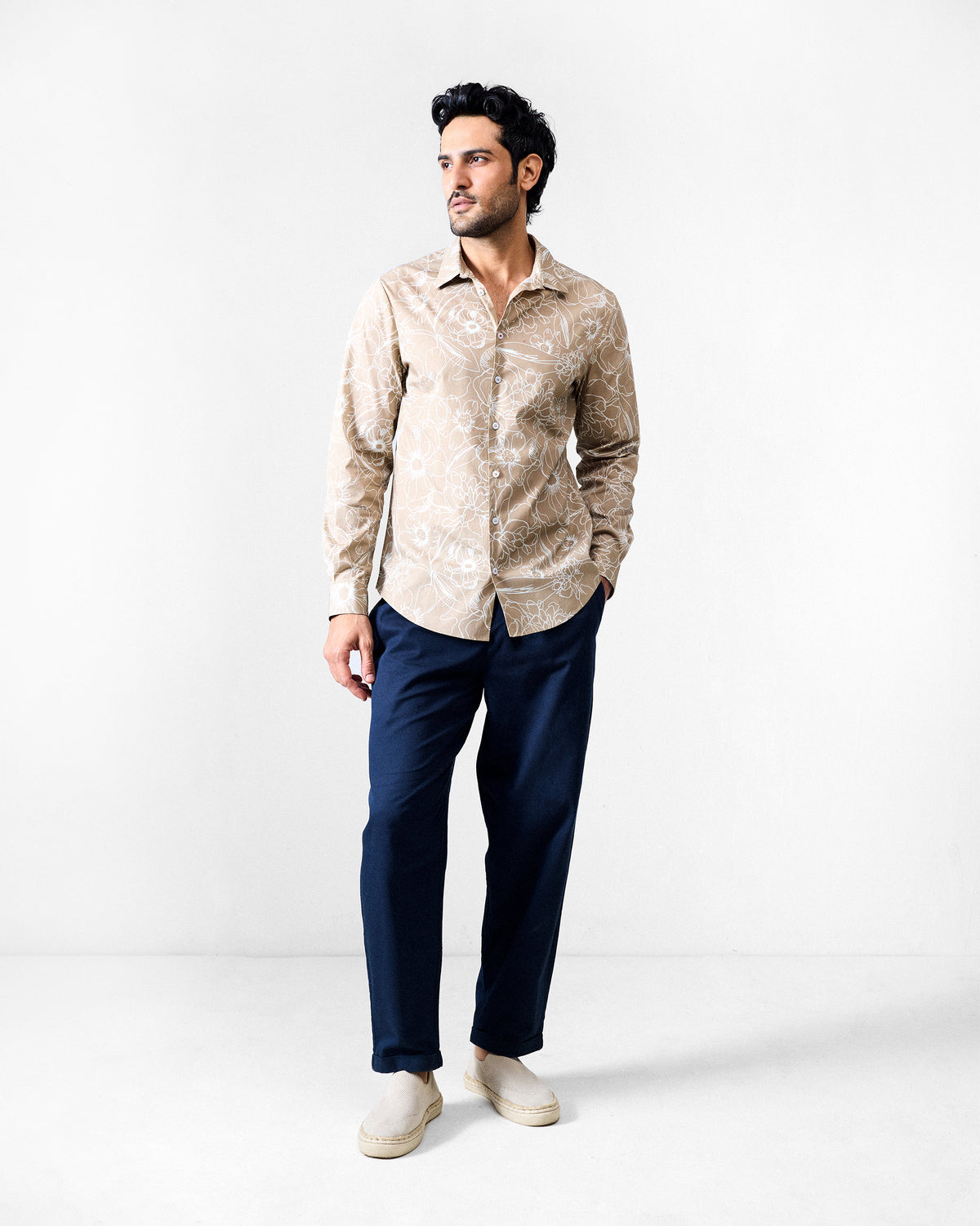Hakuna Shirt - Light Brown Printed