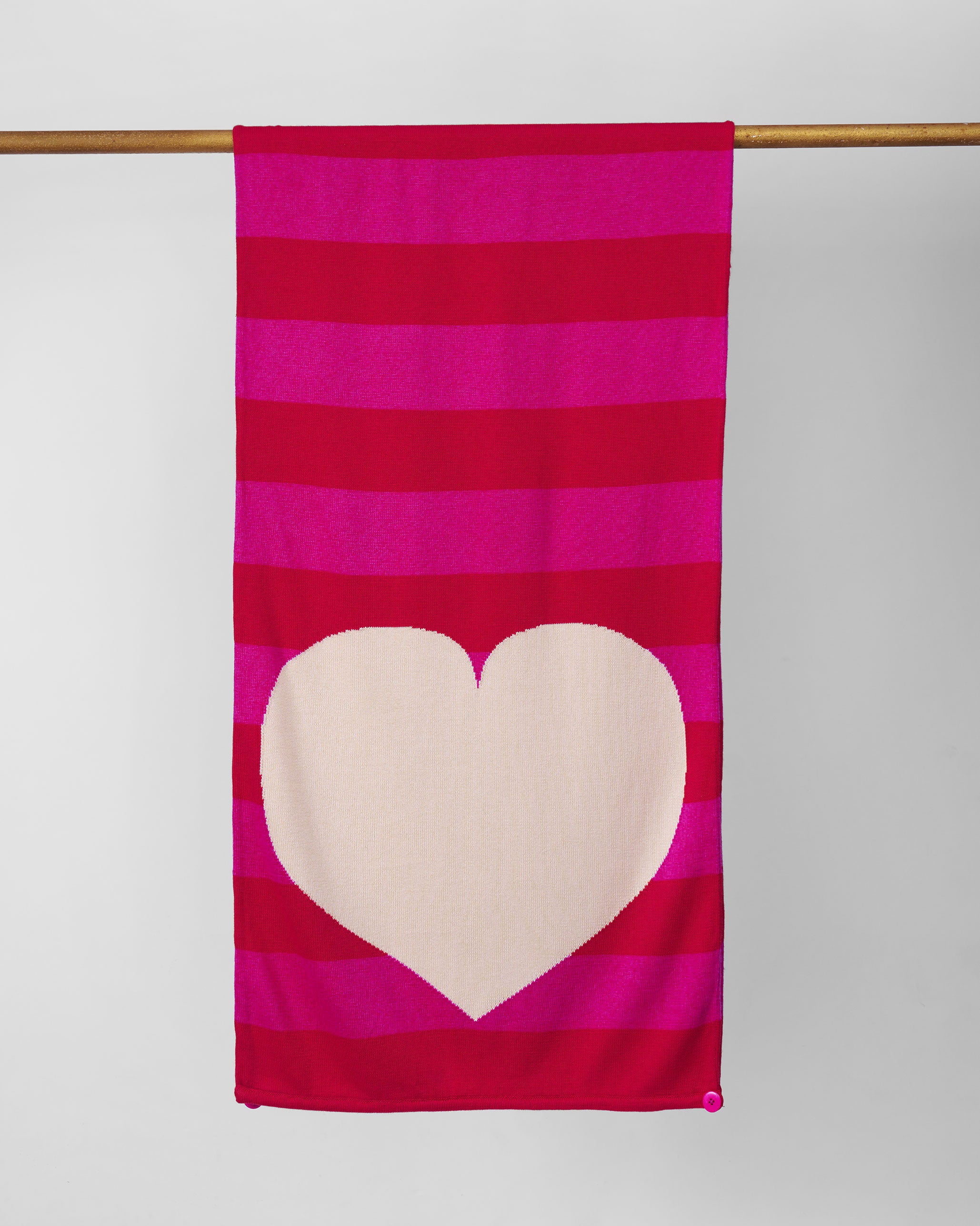 Heartline Scarf - Fuchsia & Red