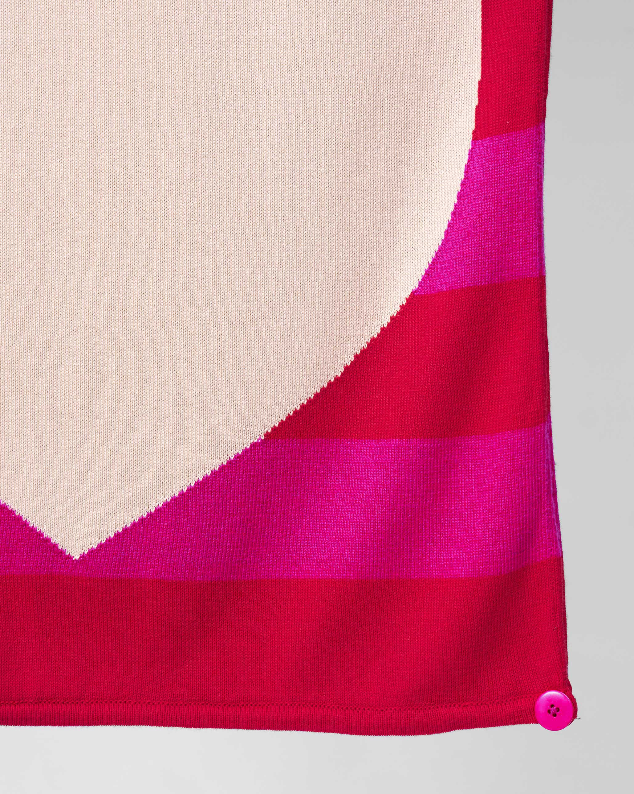Heartline Scarf - Fuchsia & Red