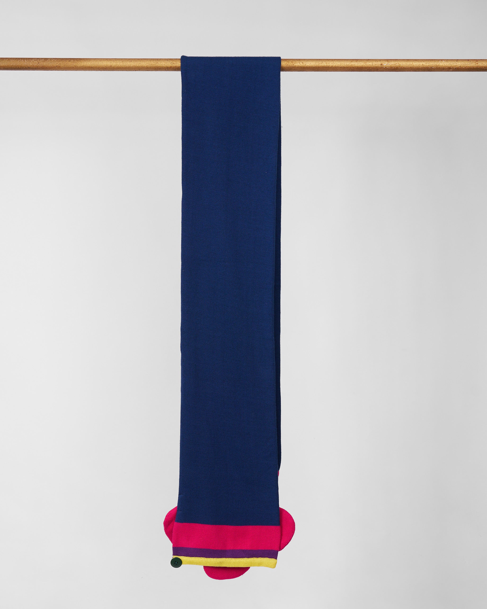 Tendril Scarf - Navy & Green