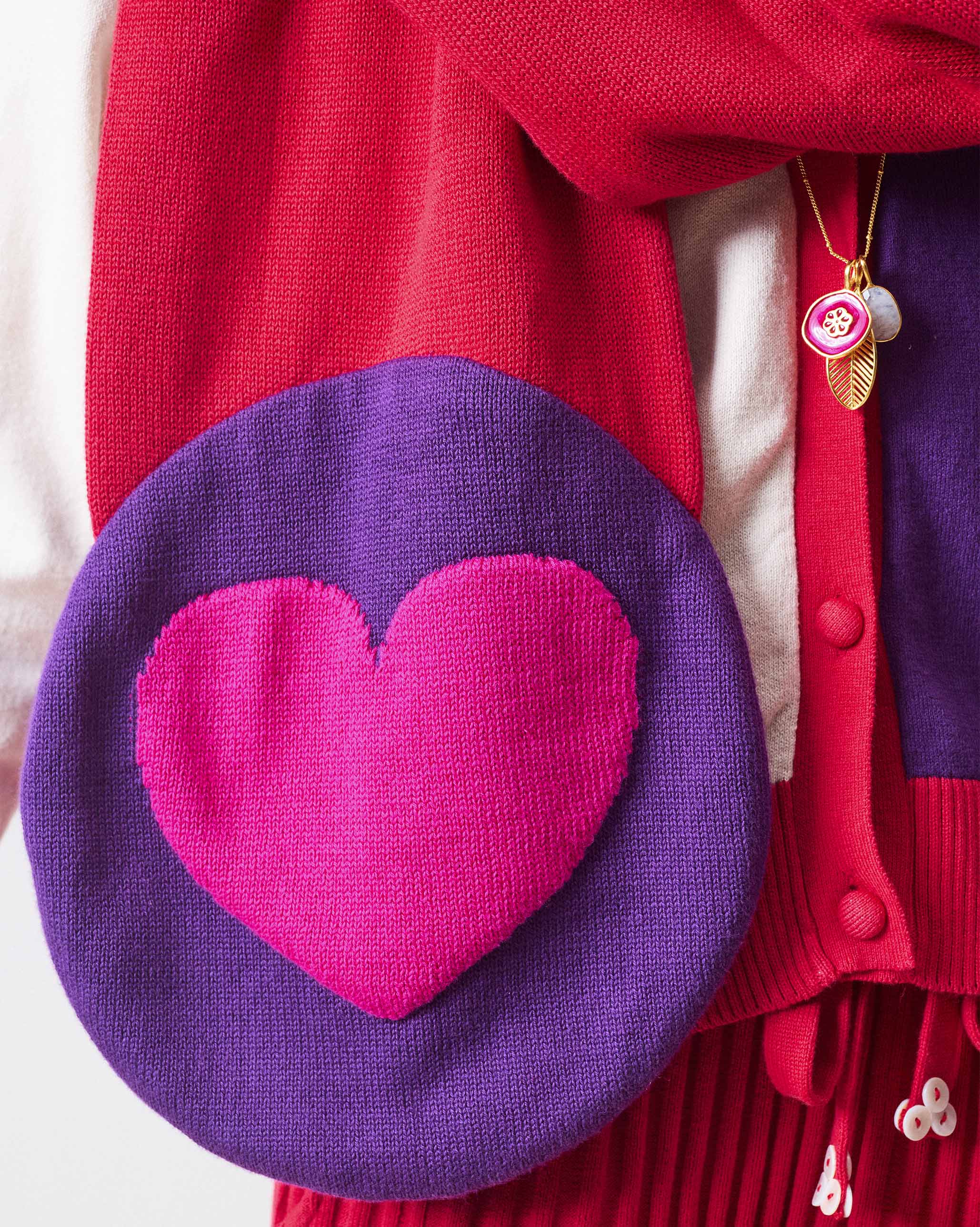 Sway Scarf - Red & Fuchsia