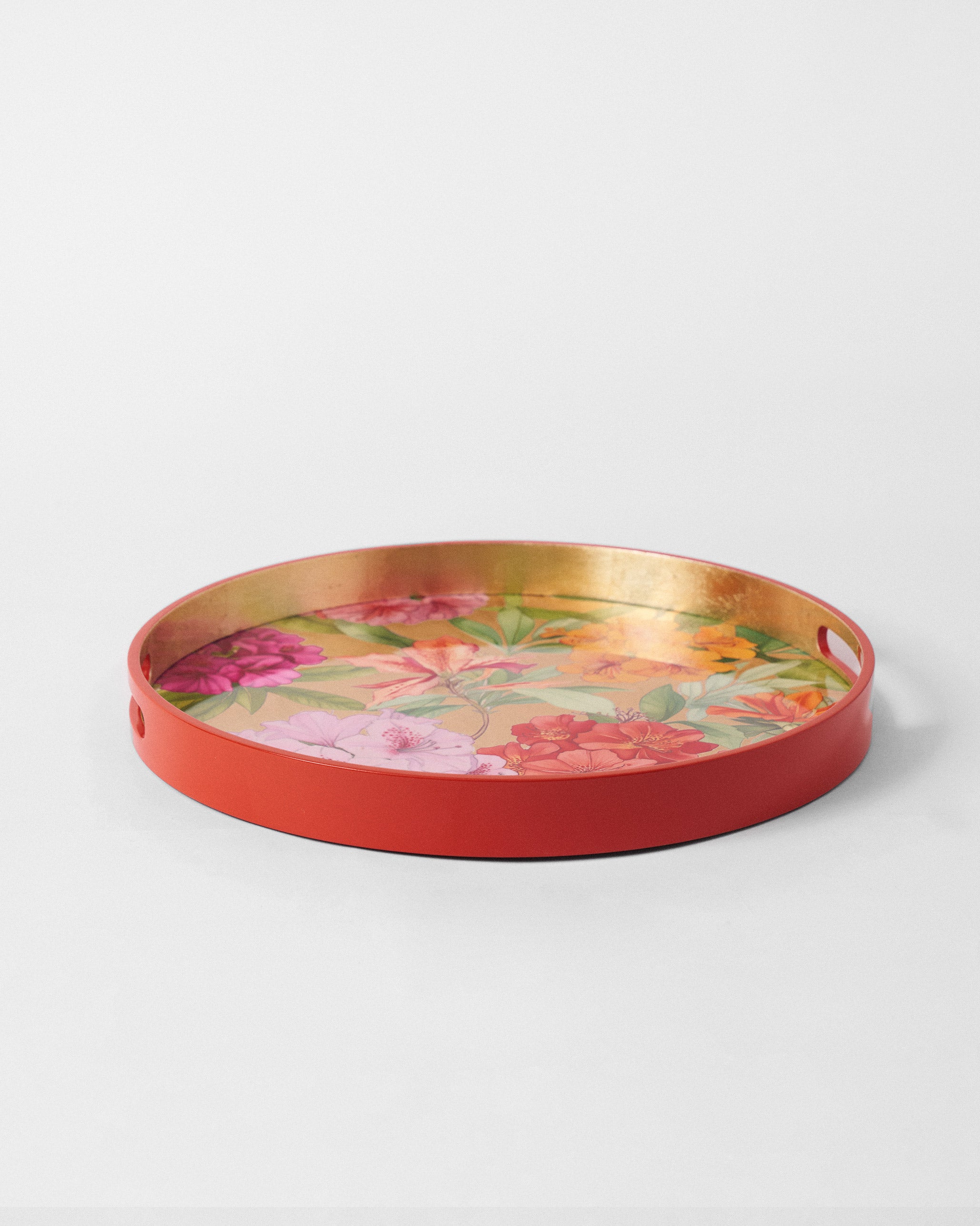 Blooming Flower Round Tray
