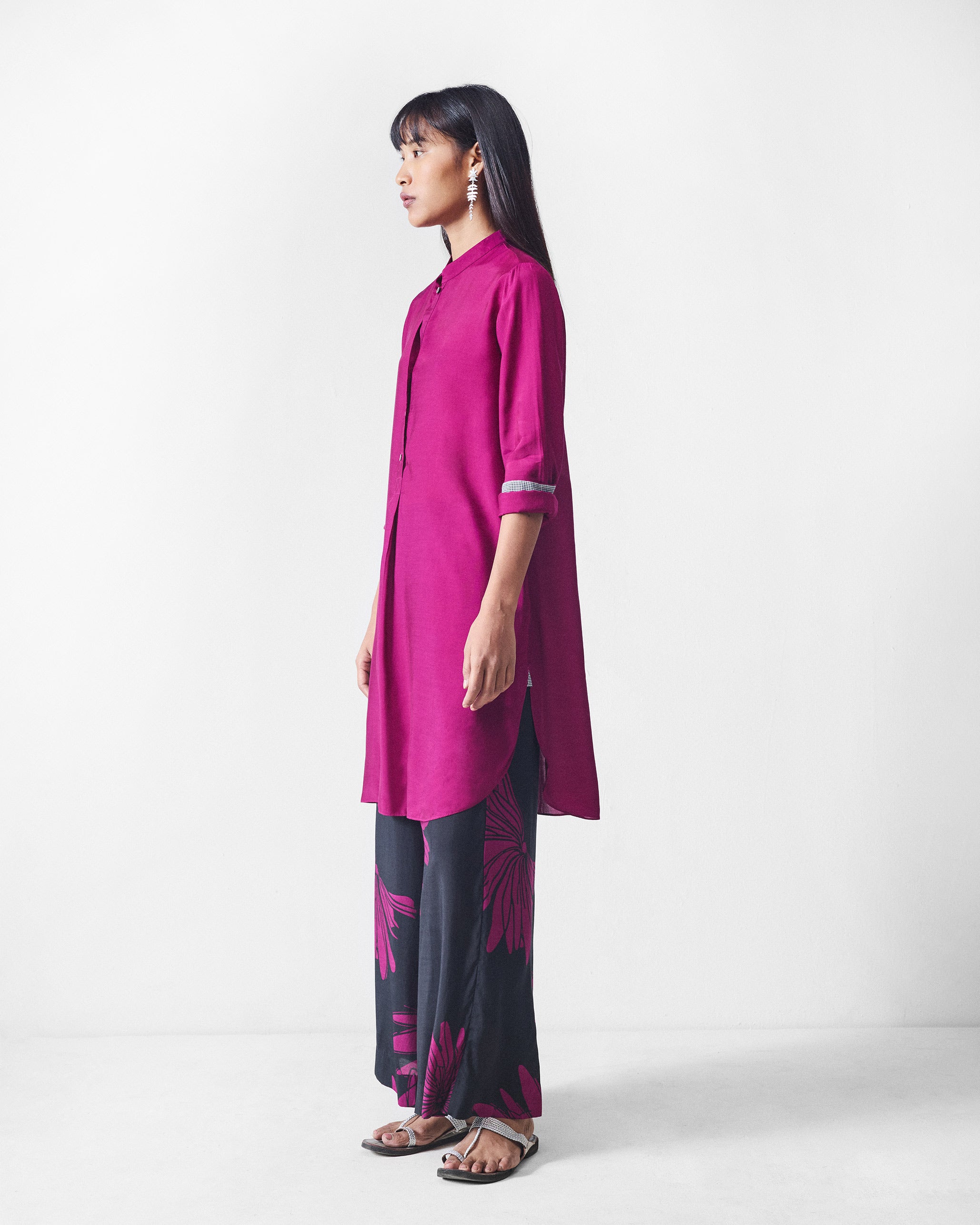 Basic Mid length Kurta - Mulberry