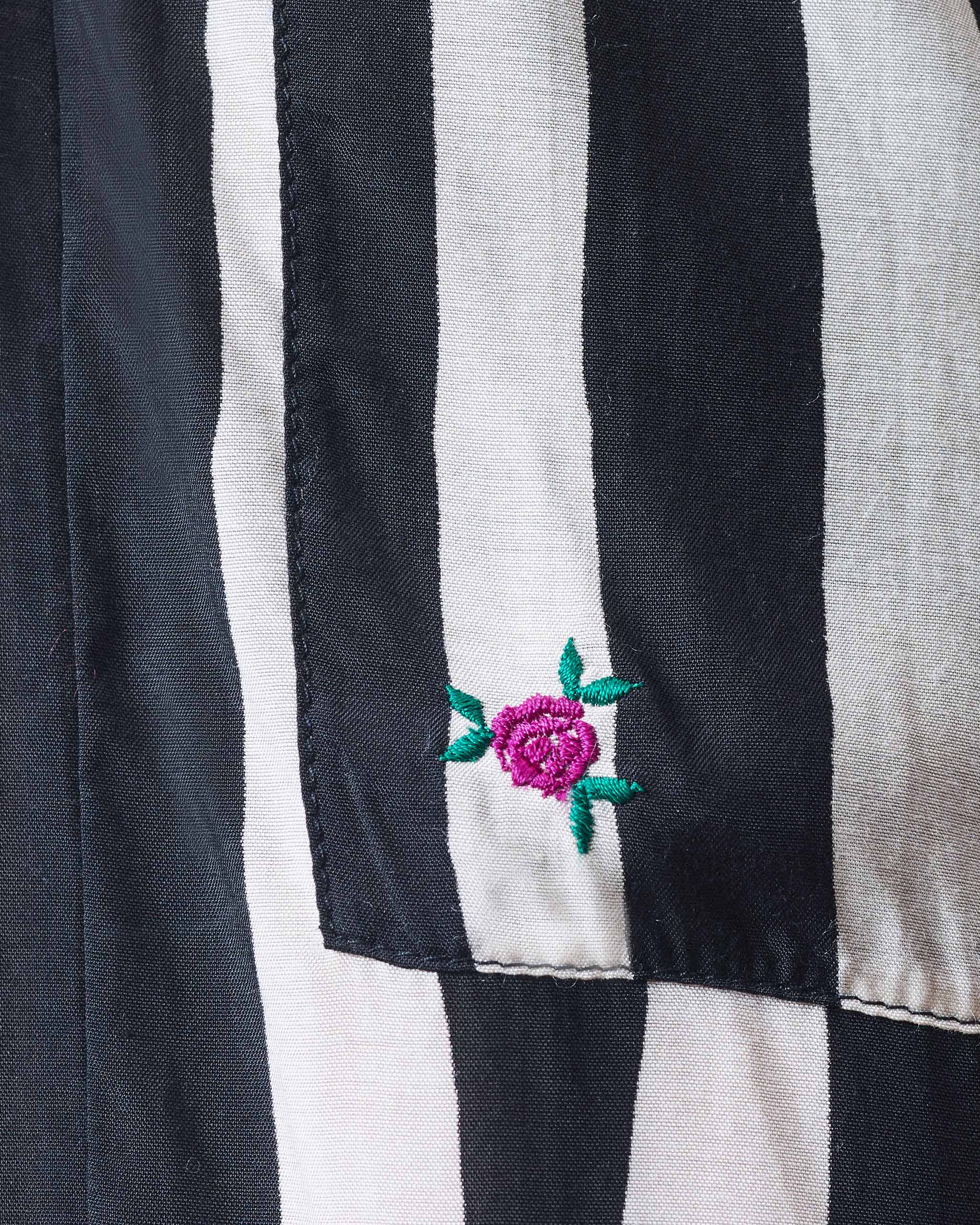 Serene Pants - Black & Beige Printed