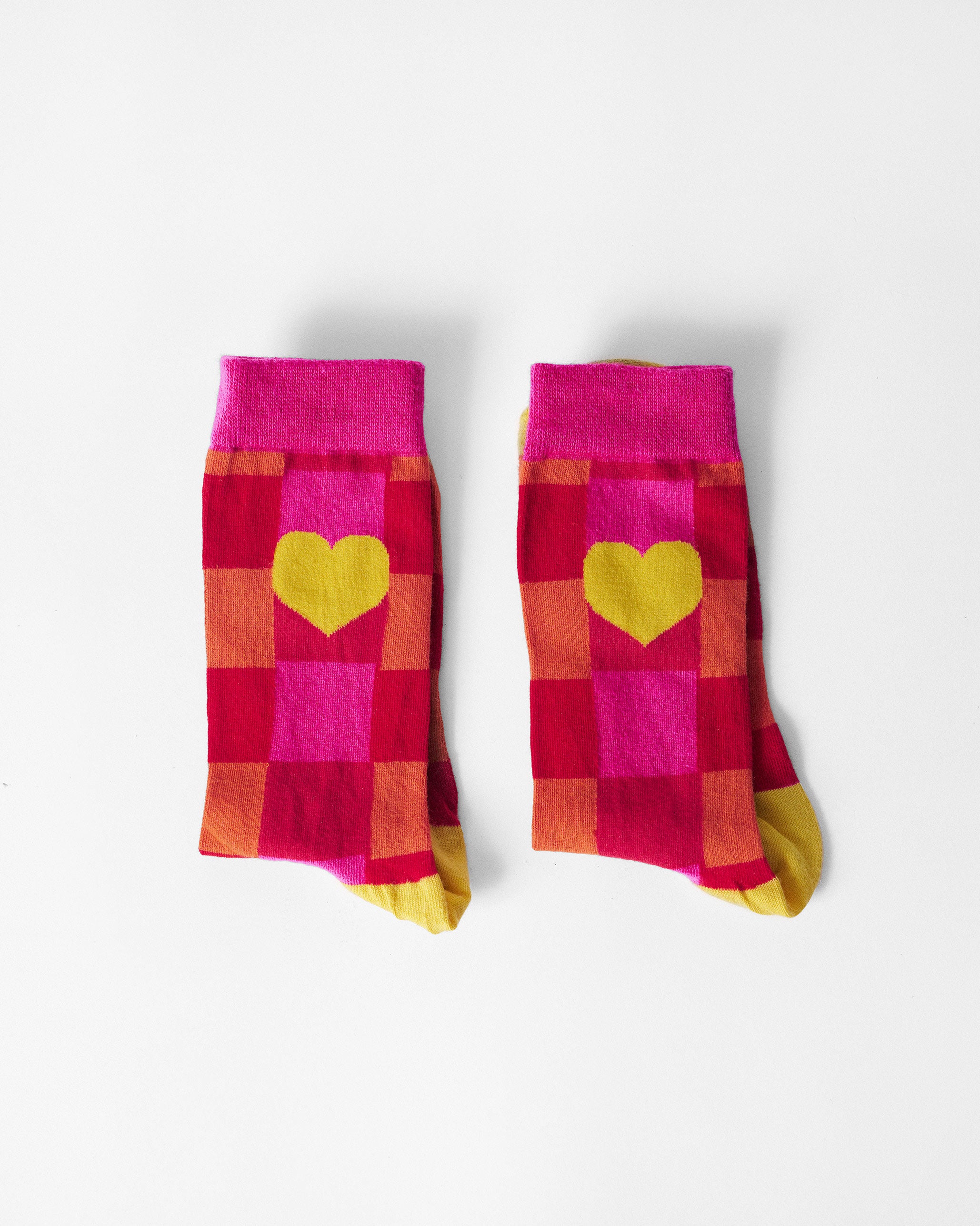 Heart and Sole Socks - Fuchsia & Red