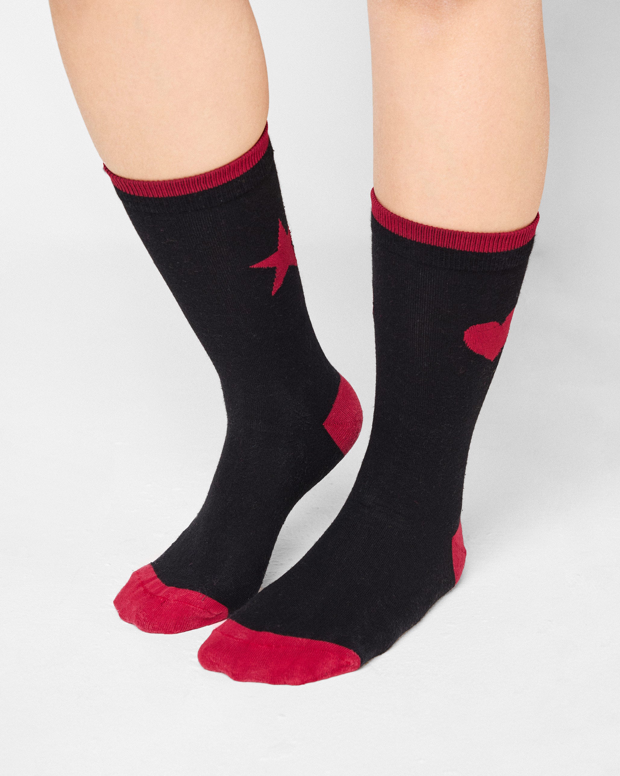 Power Pair Socks - Black & Red