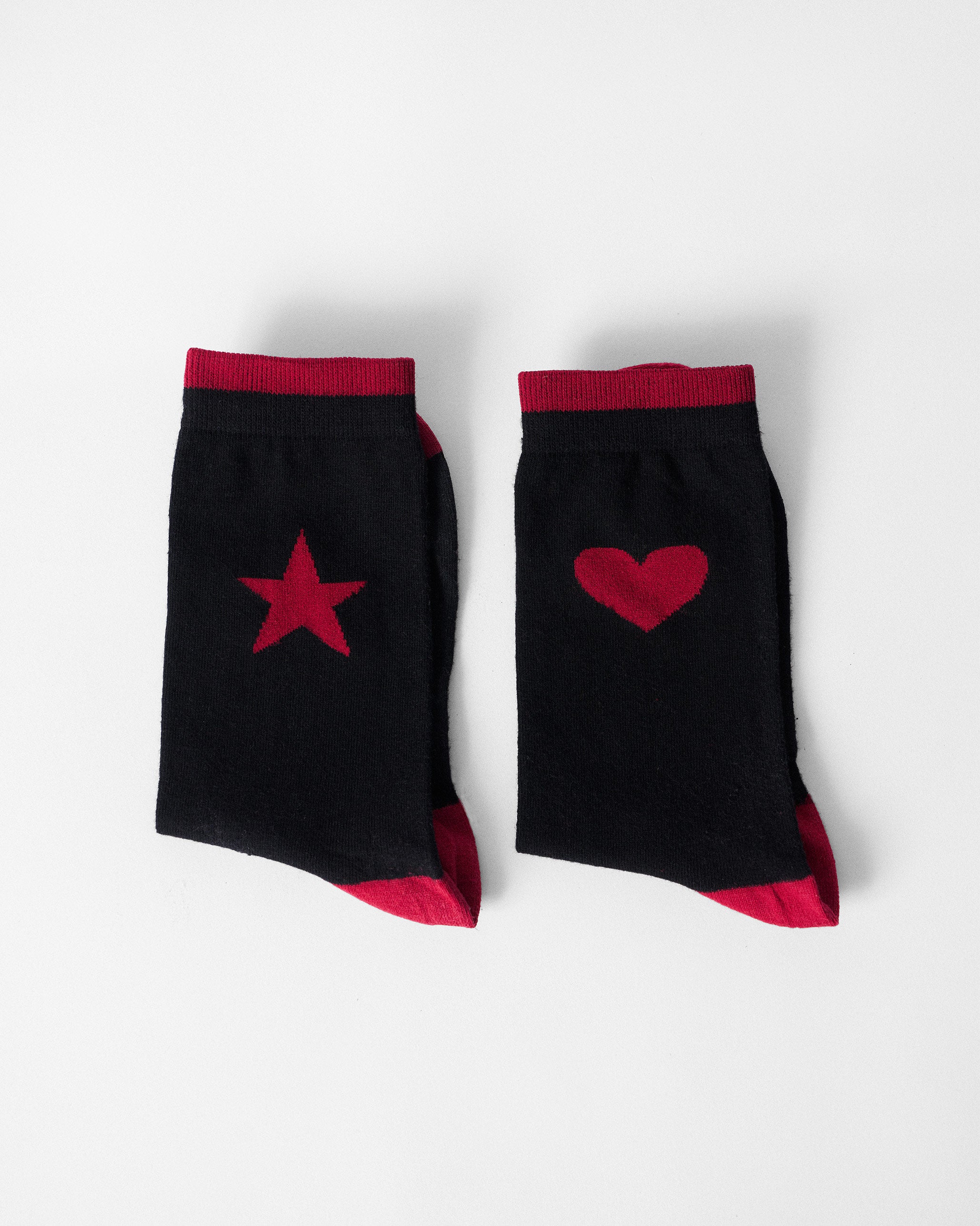 Power Pair Socks - Black & Red