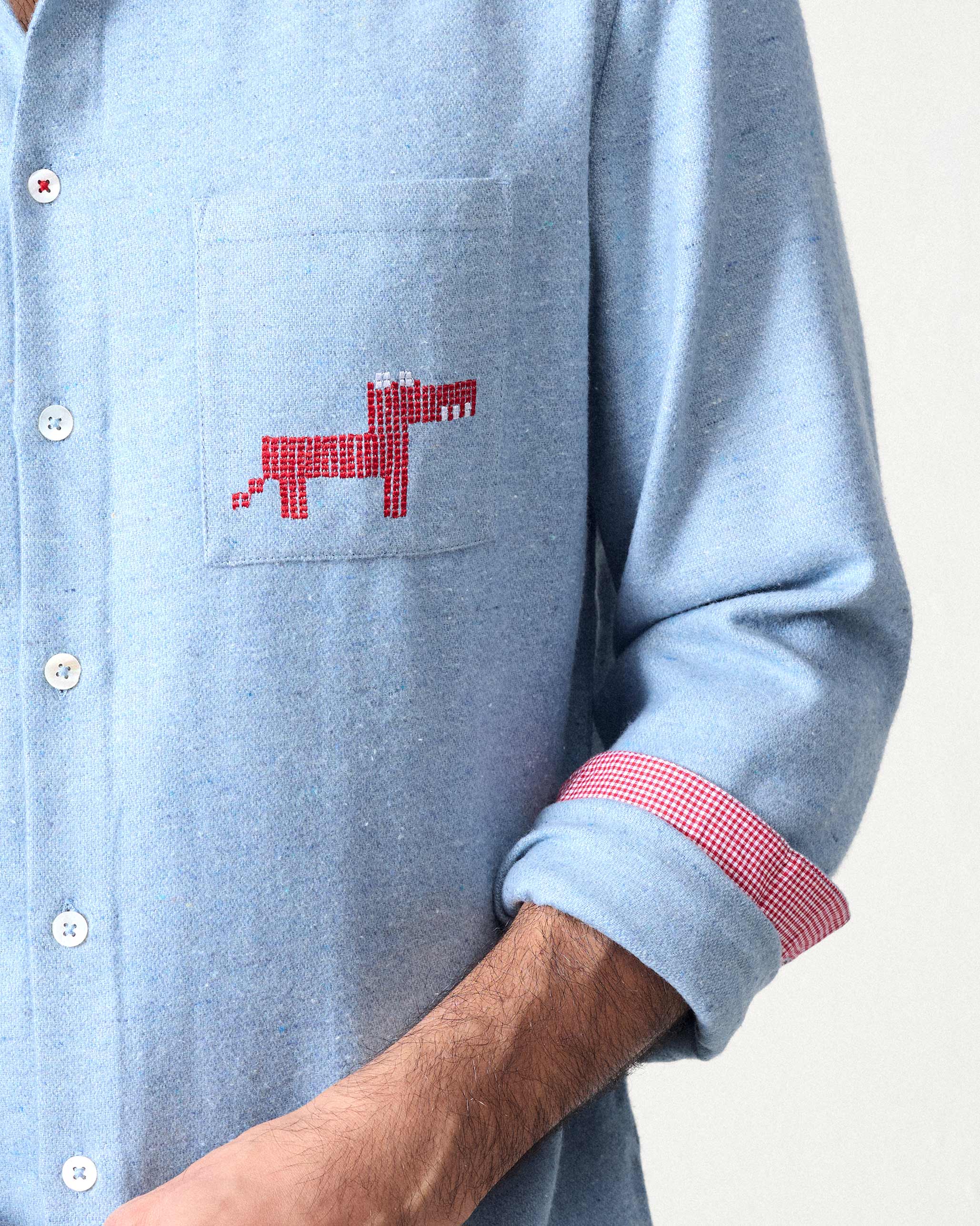 Musafir Pocket Shirt - Light Blue