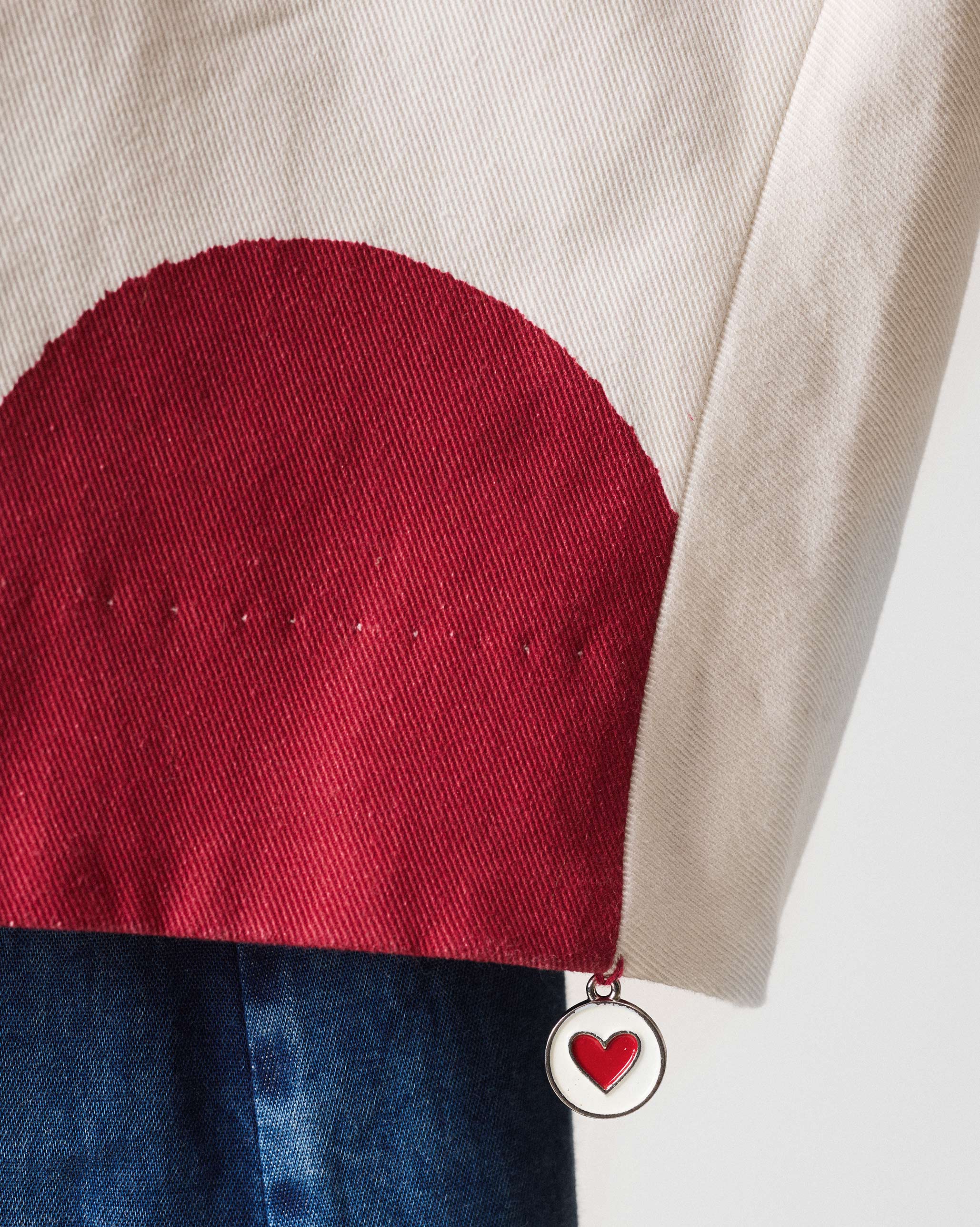 Dottie Jacket - Ivory & Red