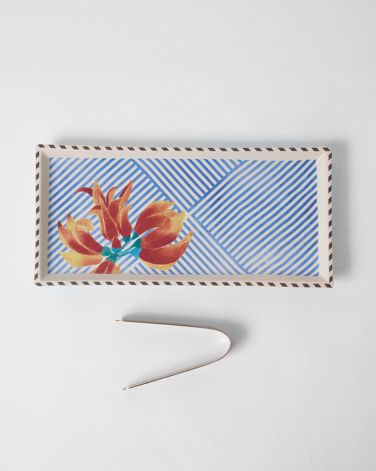 Palash Cookie Tray with Tong