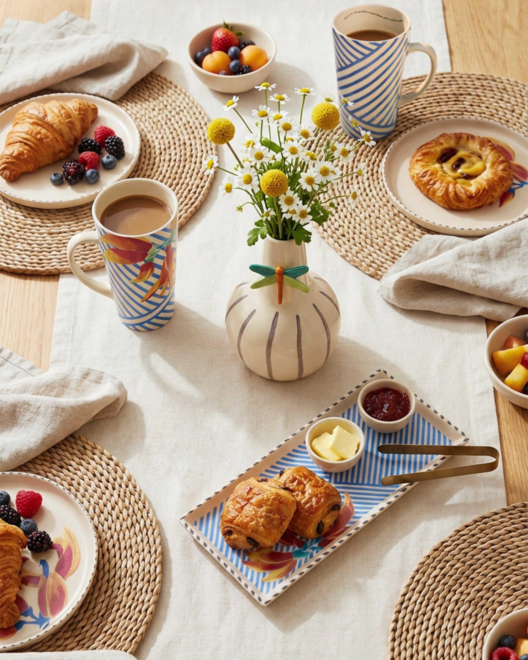 Palash Cookie Tray with Tong
