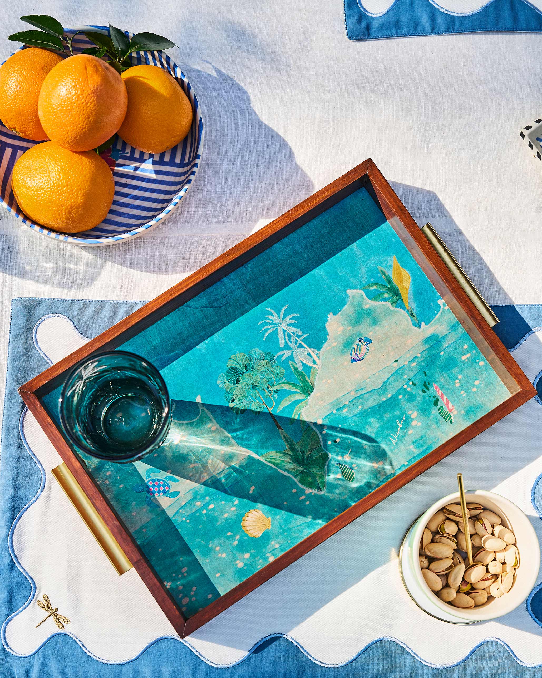 Indian Ocean Rectangle Tray