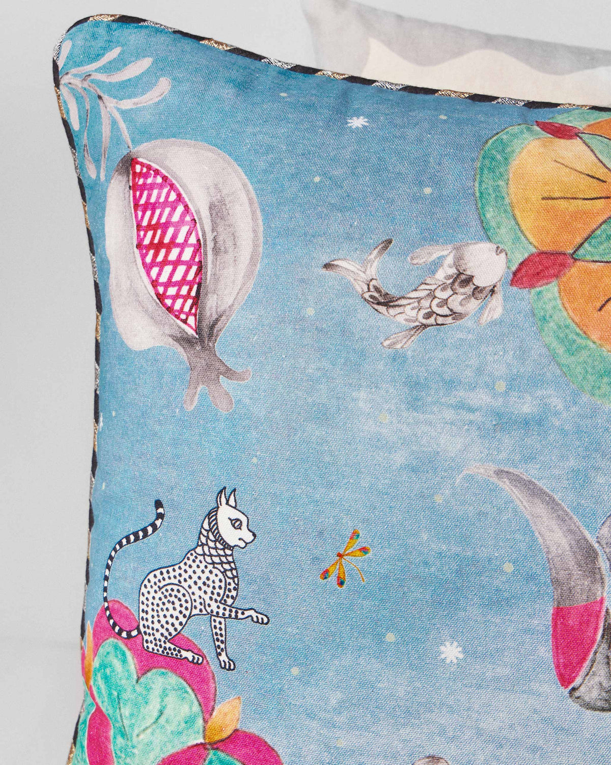 Anara Cushion Cover -Blue