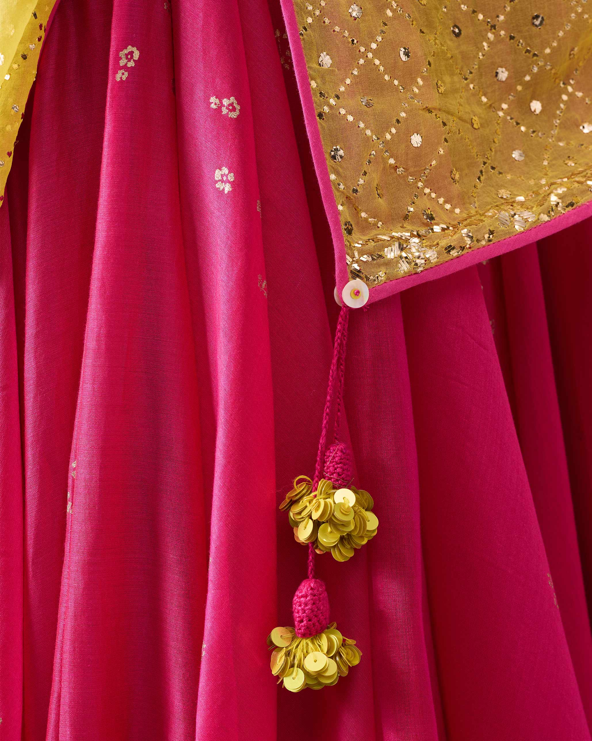 Anya Dupatta - Yellow Embroidered