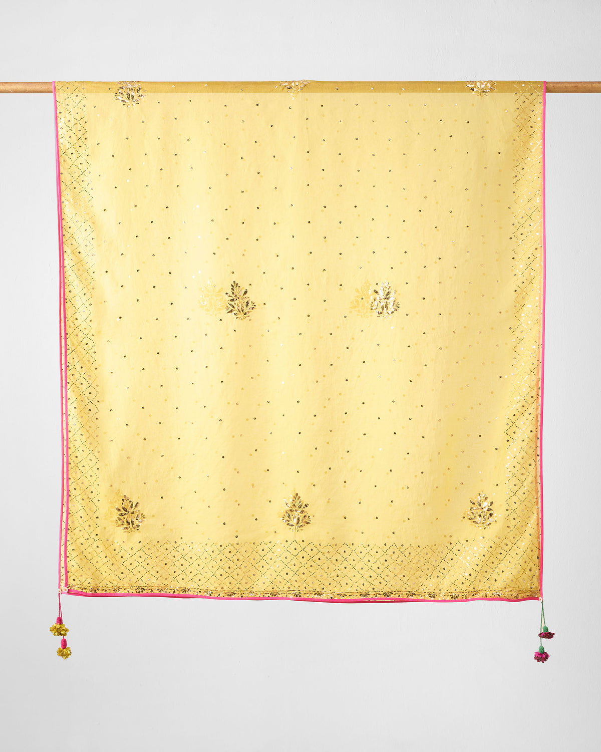 Anya Dupatta - Yellow Embroidered