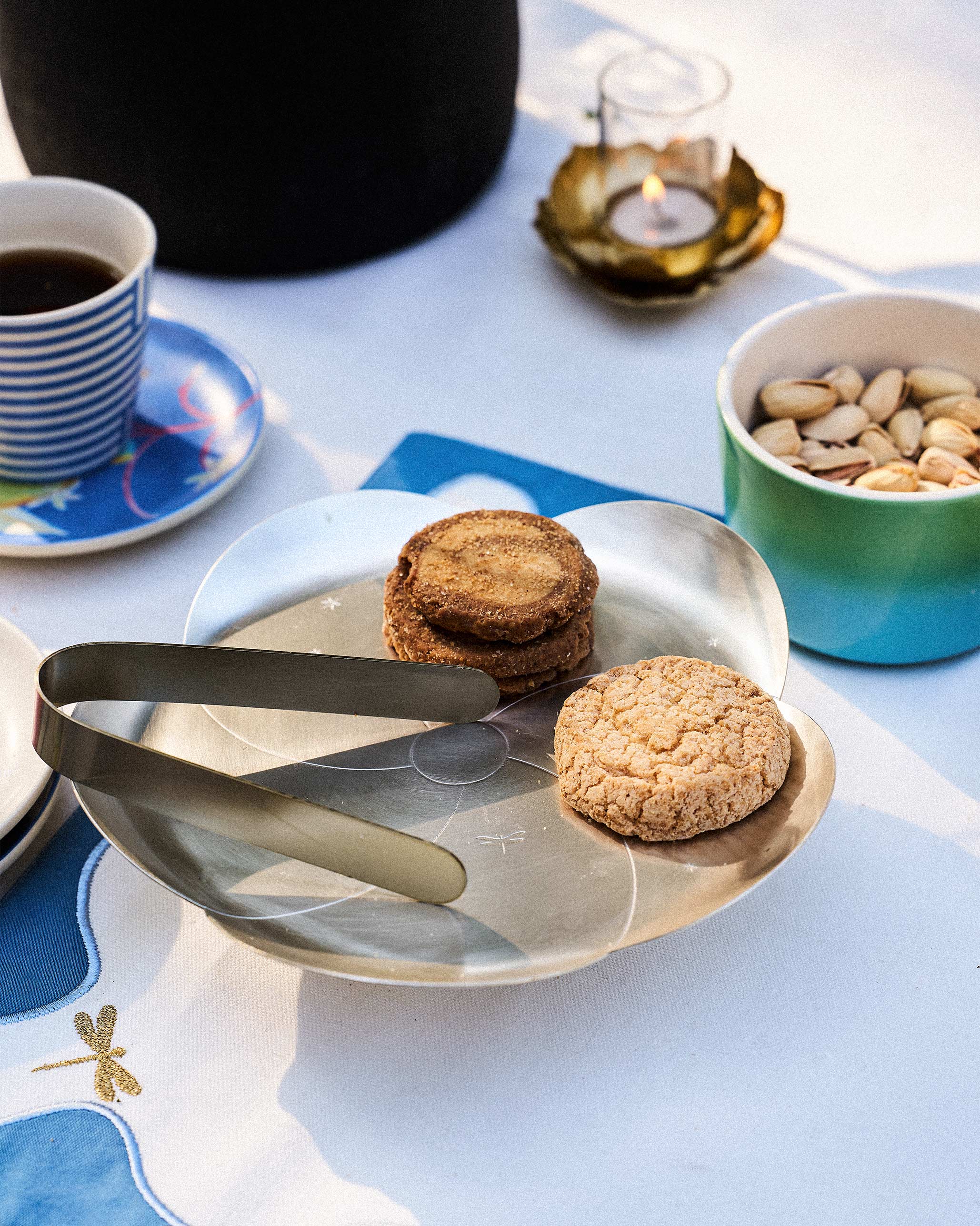 Almond Blossom Platter With Tong