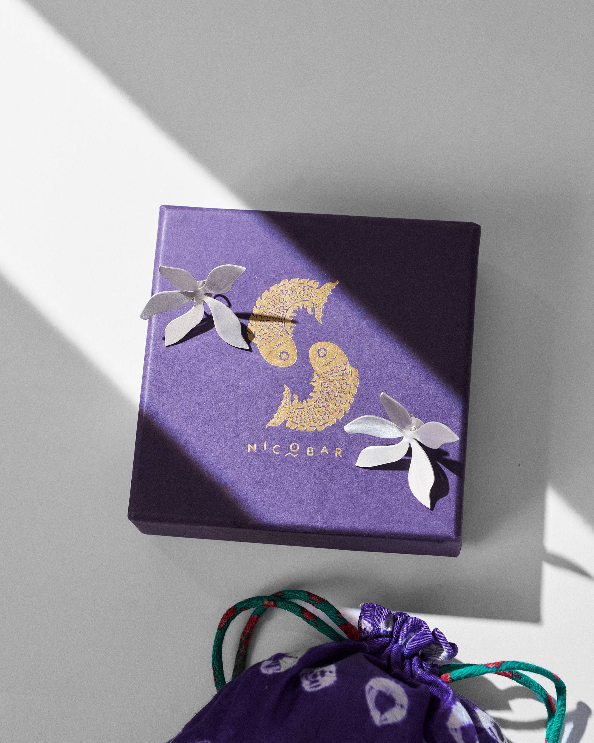 Periwinkle Studs - Silver