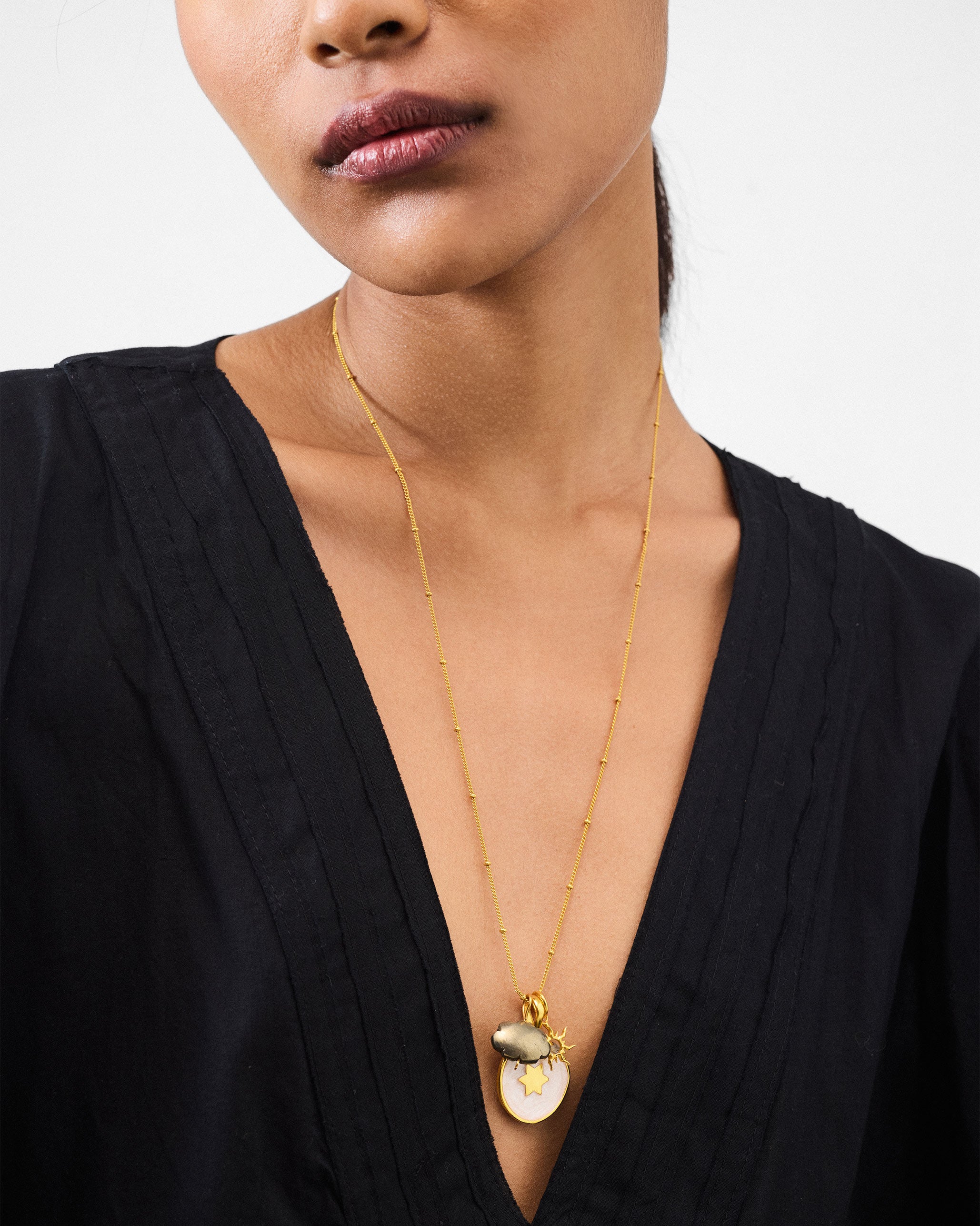 Starlight Necklace - Black & White