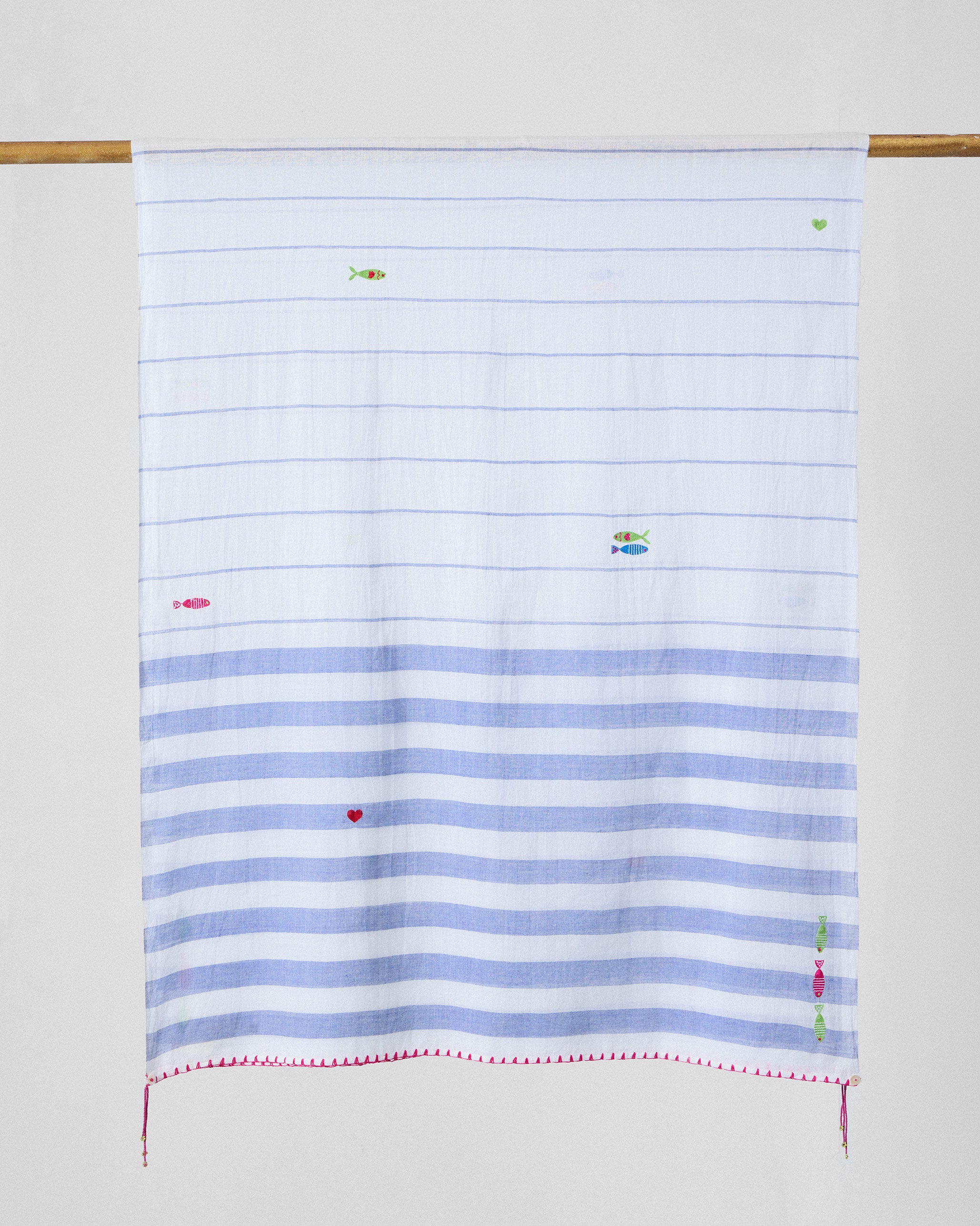 Skyline Scarf - Light purple & White