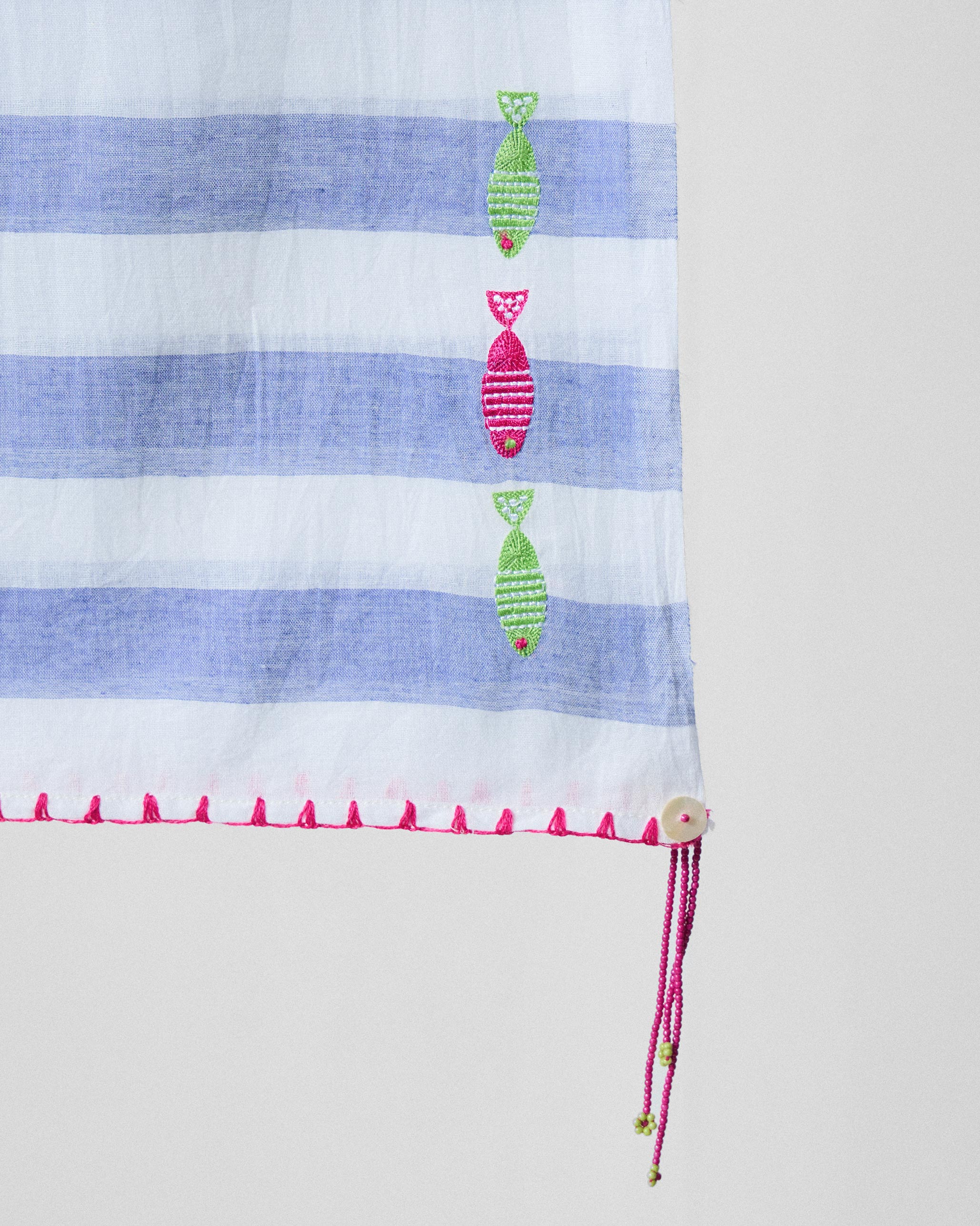 Skyline Scarf - Light purple & White