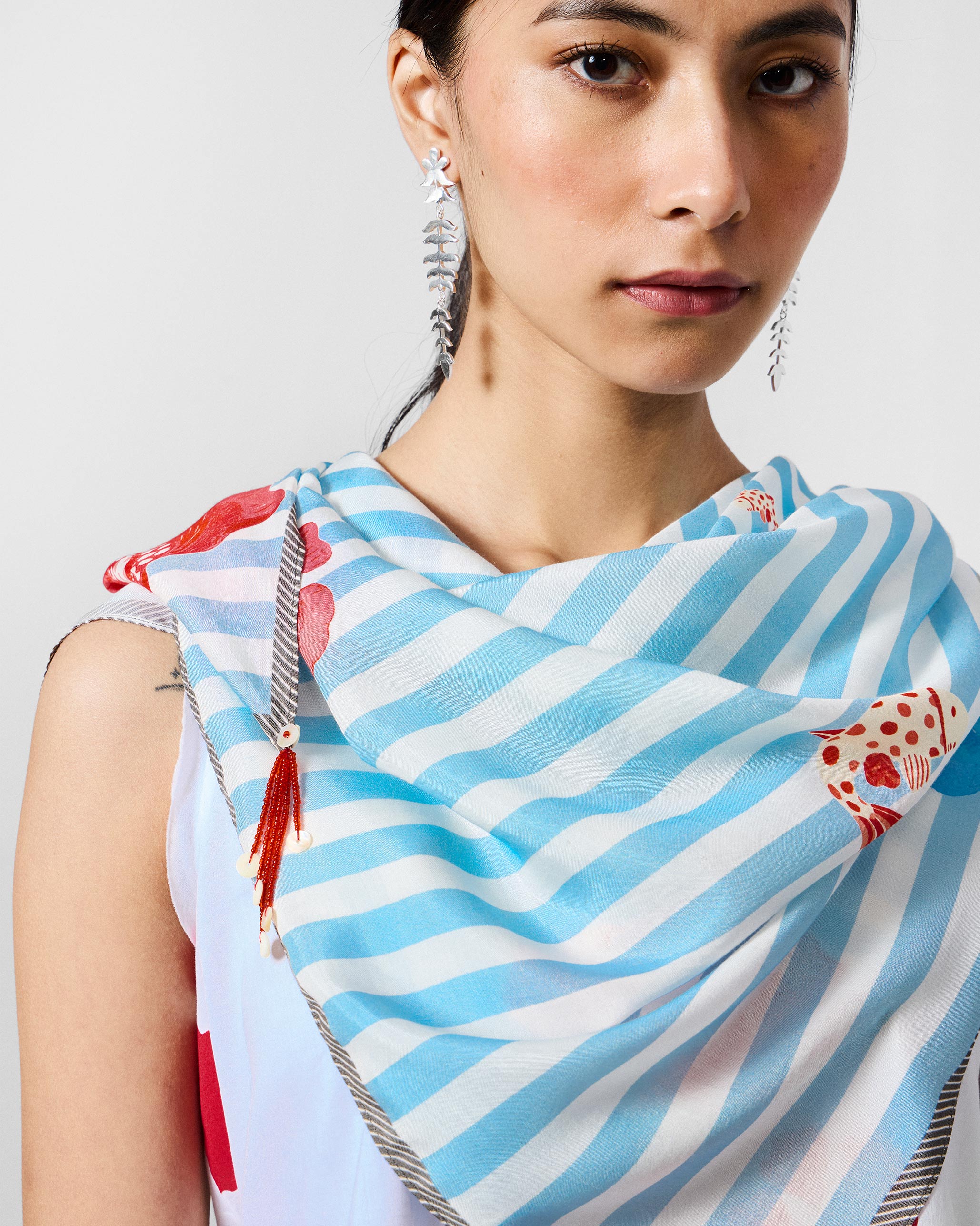 Fields Scarf - Ice Blue