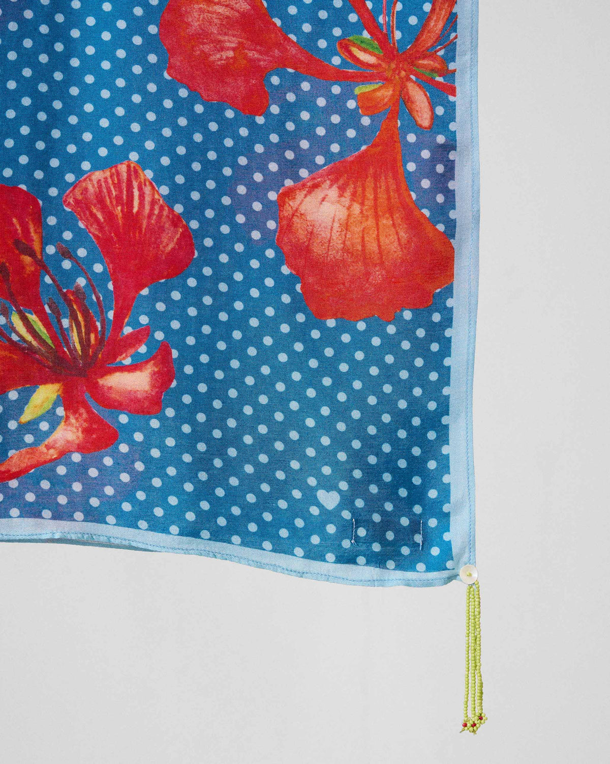 Gulmohar Scarf - Riverside Blue