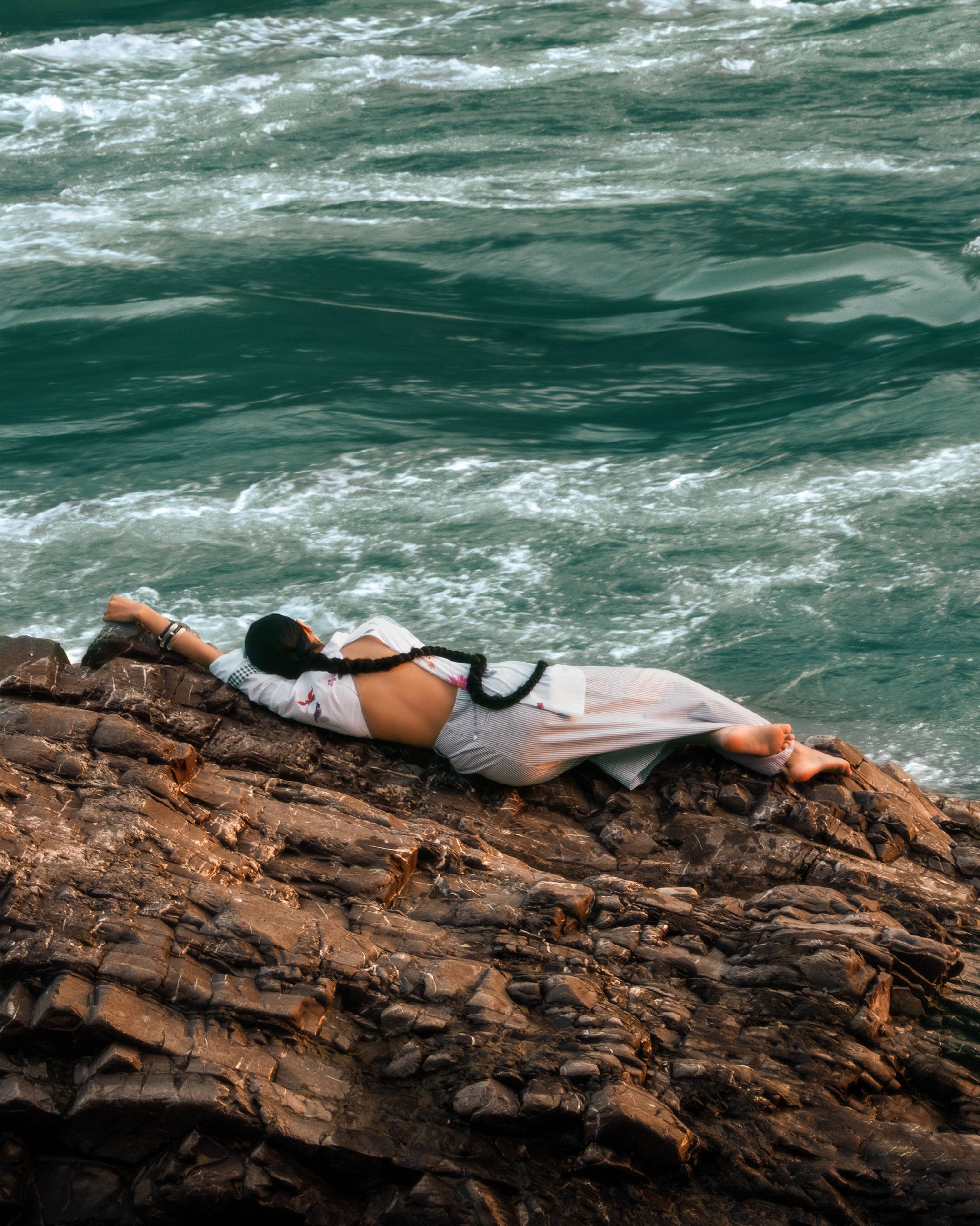 Siv Shirt - White Printed