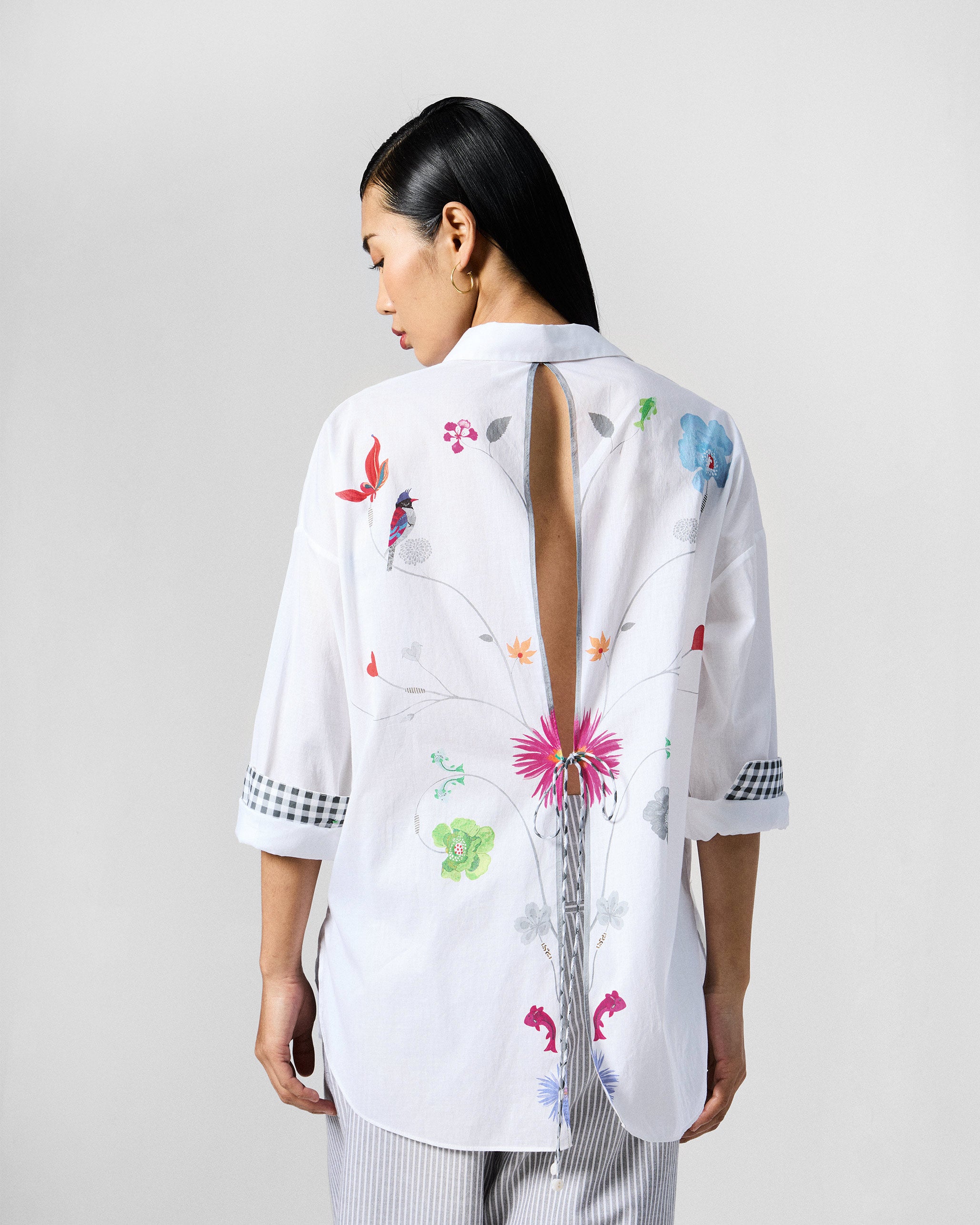 Siv Shirt - White Printed