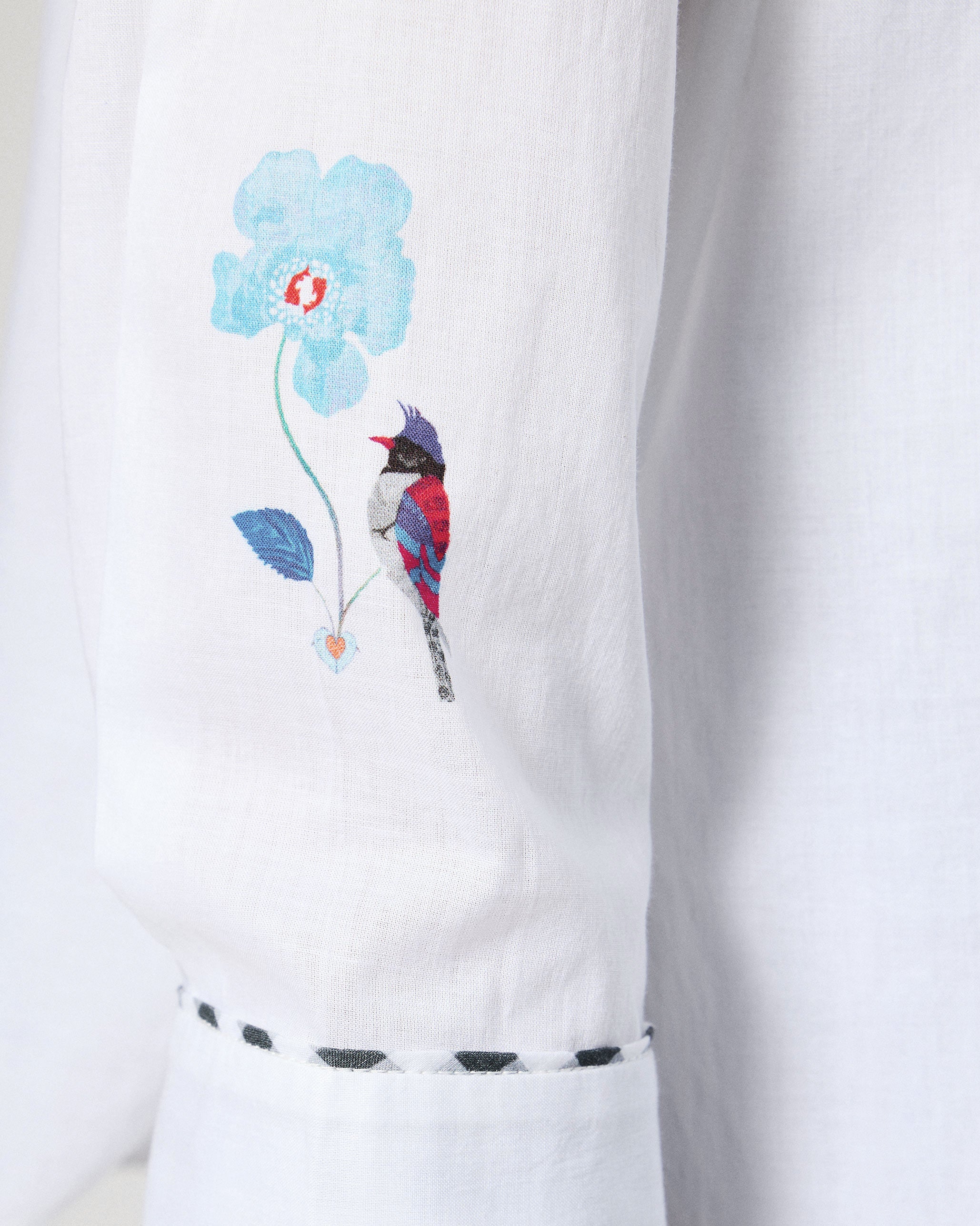 Siv Shirt - White Printed