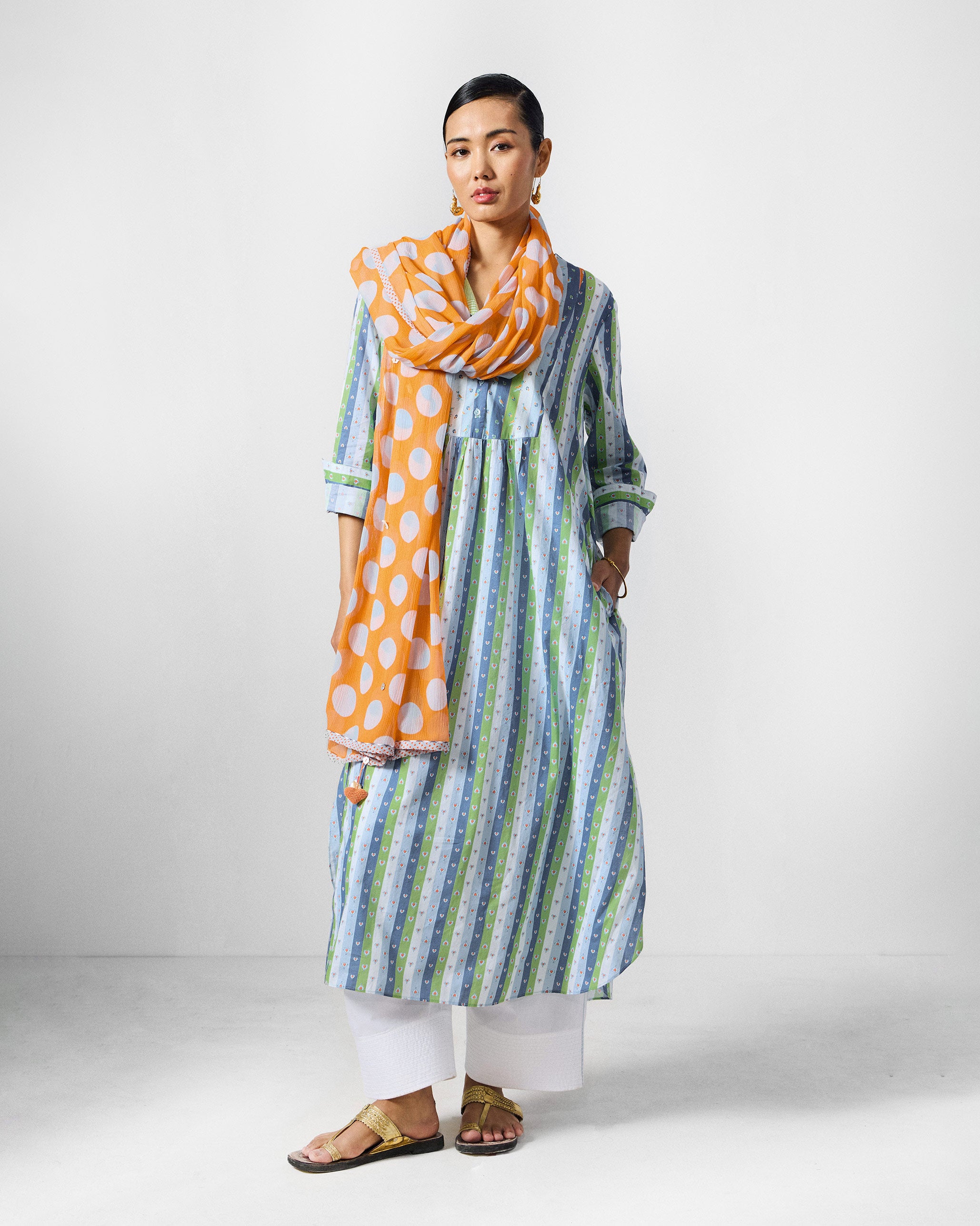 Imke Kurta - Multicoloured Printed