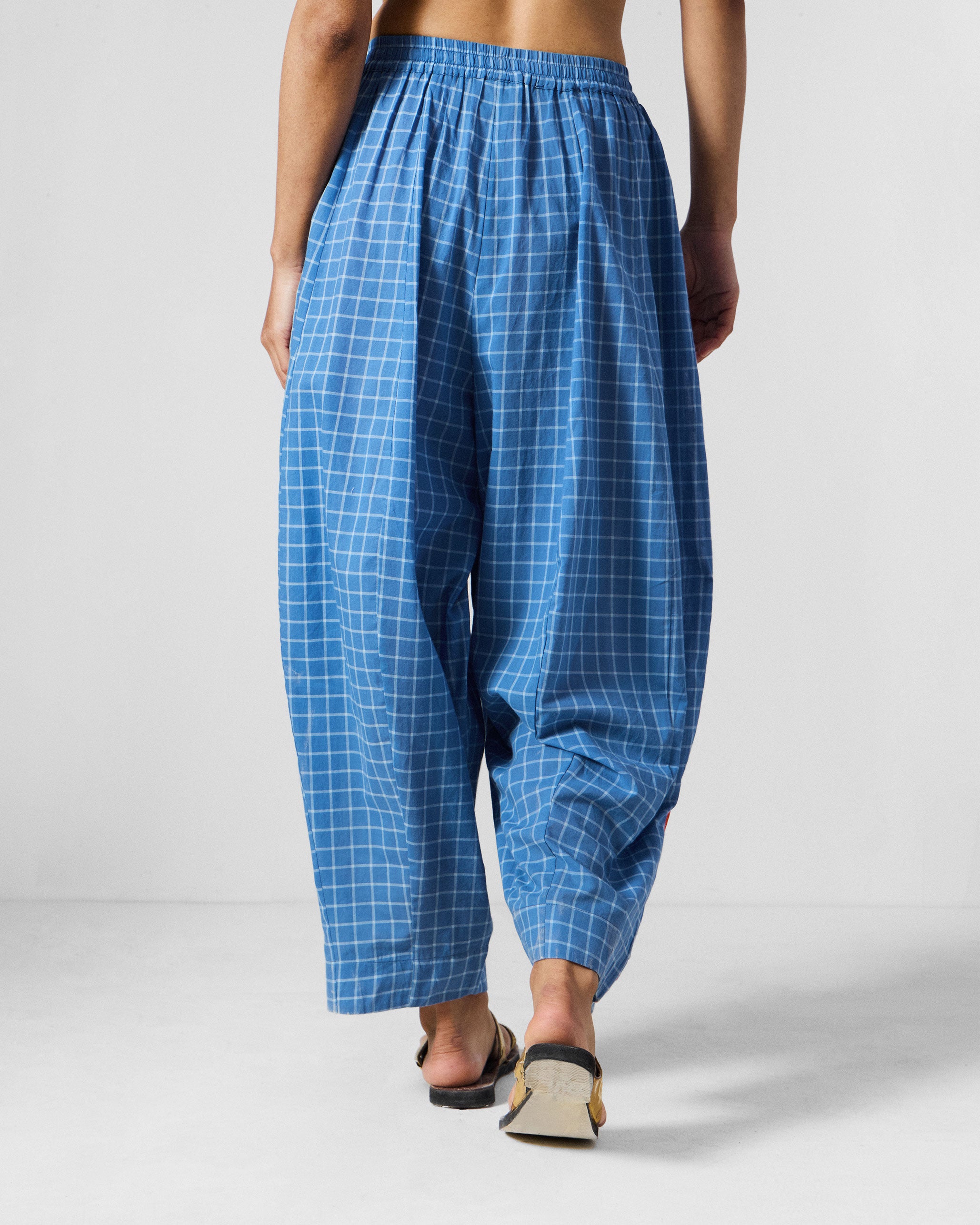 Tia Pants - Riverside Blue & White Checks