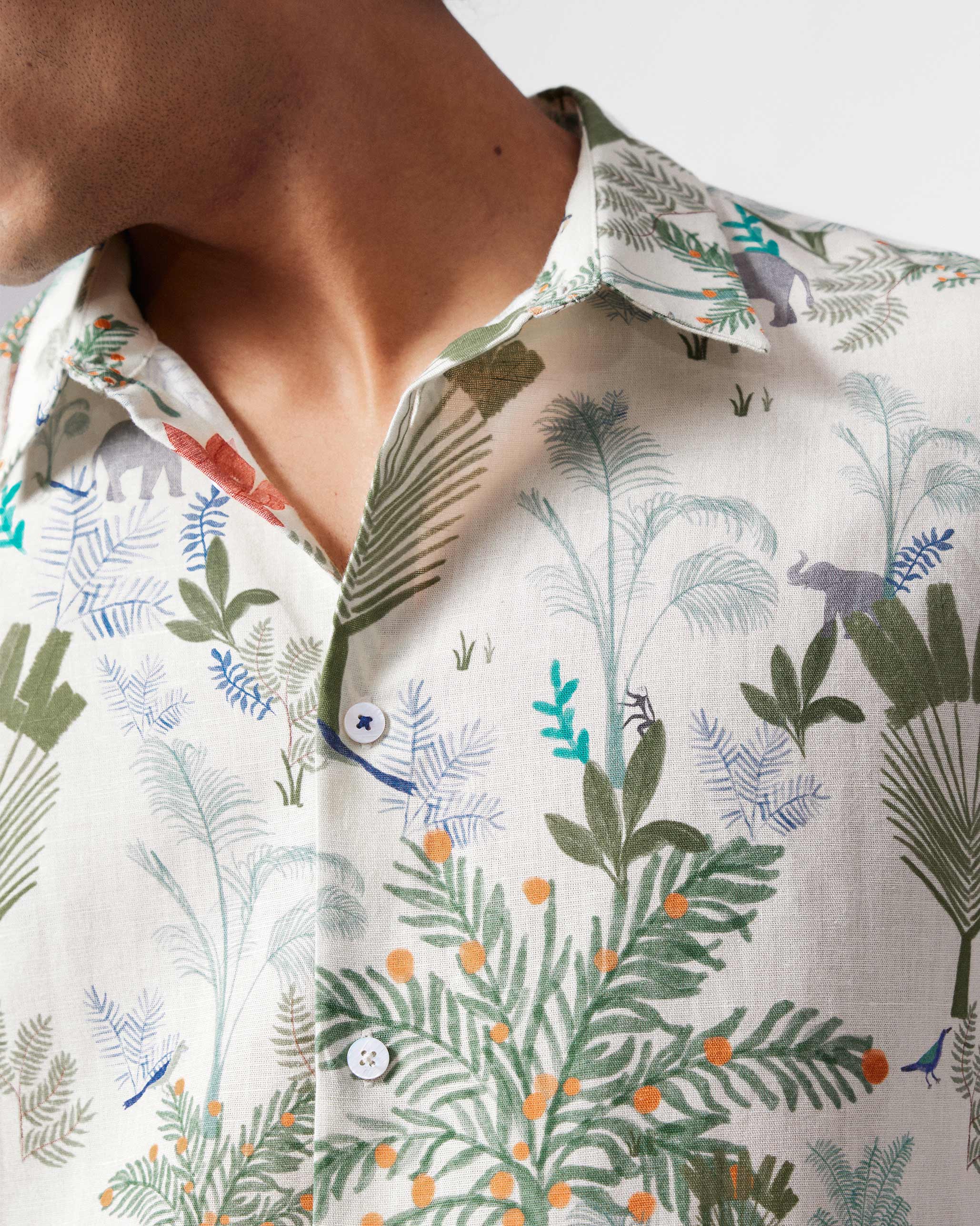 Half Sleeve Shirt - Multicolour Printed