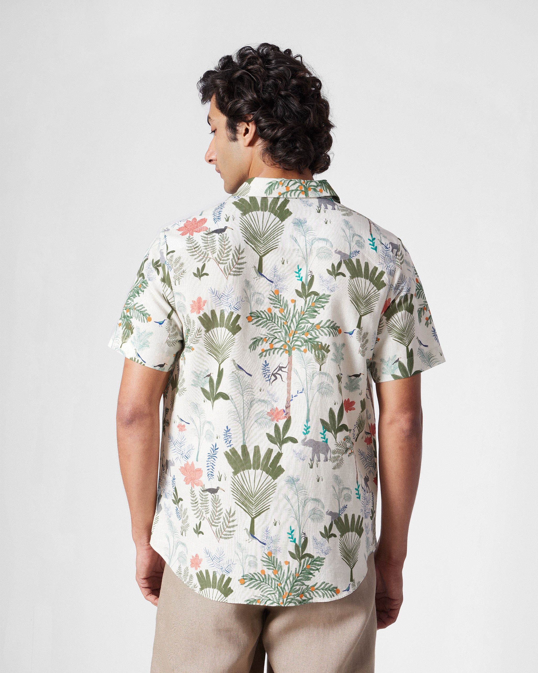 Half Sleeve Shirt - Multicolour Printed