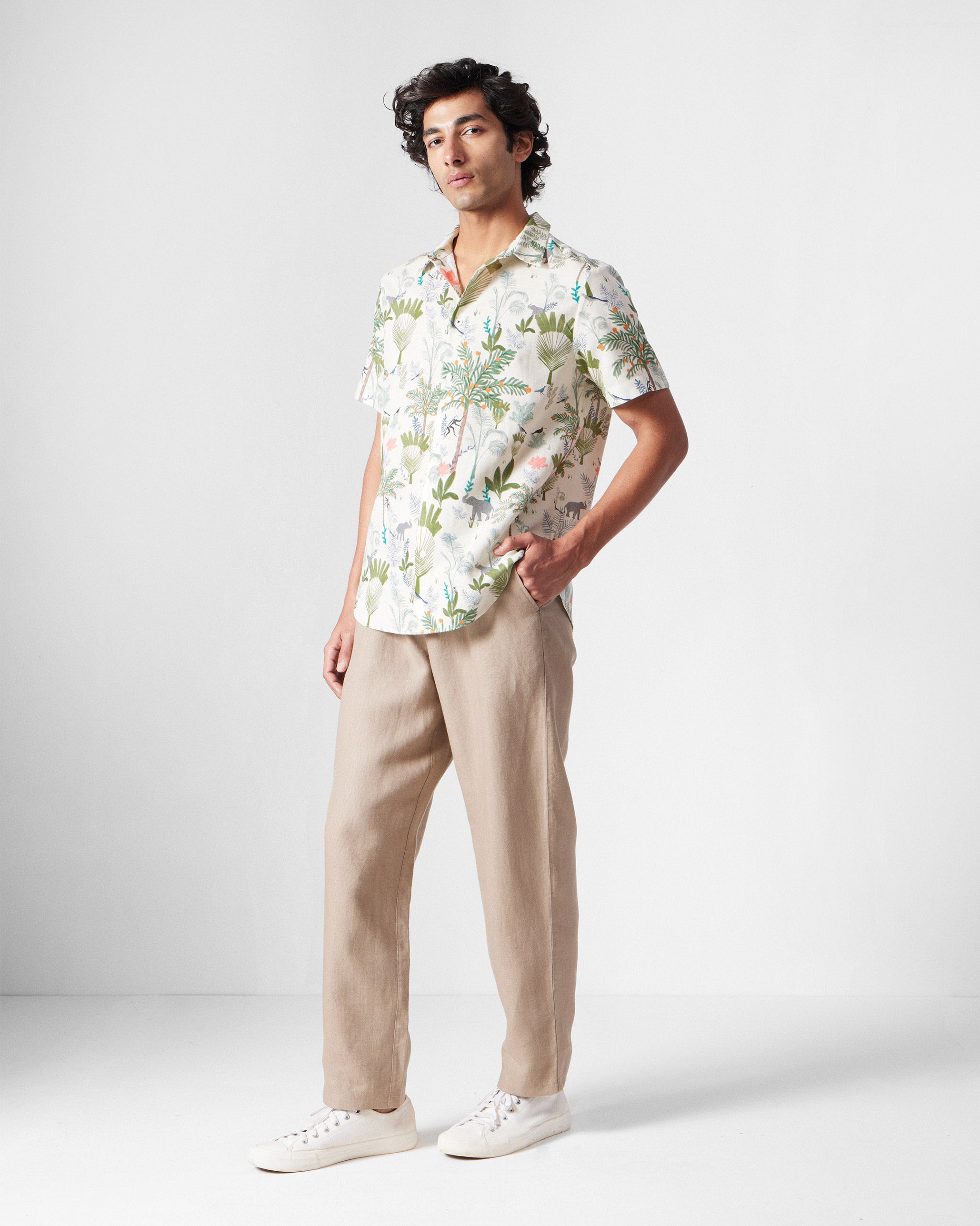 Half Sleeve Shirt - Multicolour Printed