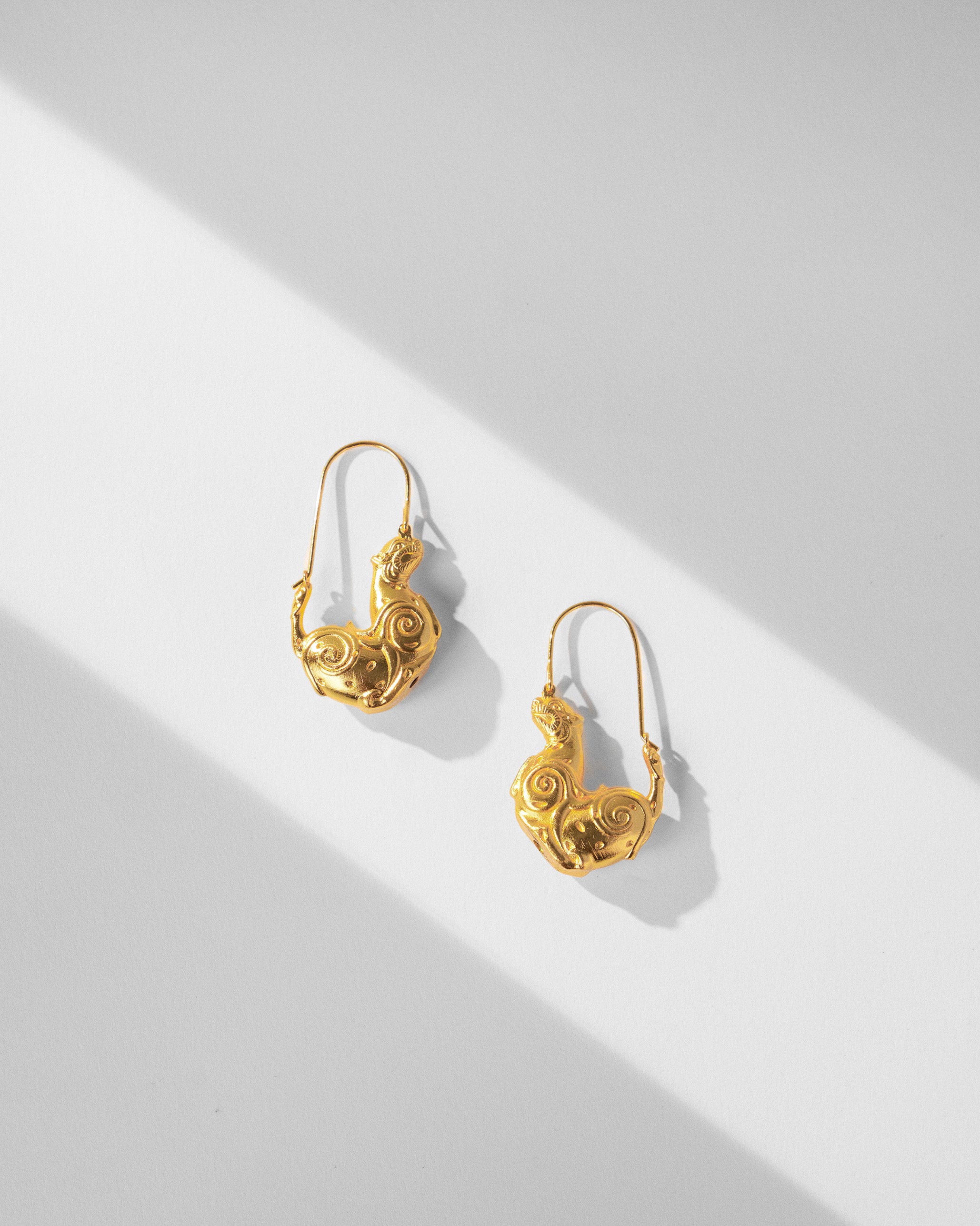 Leopard Earrings - Gold