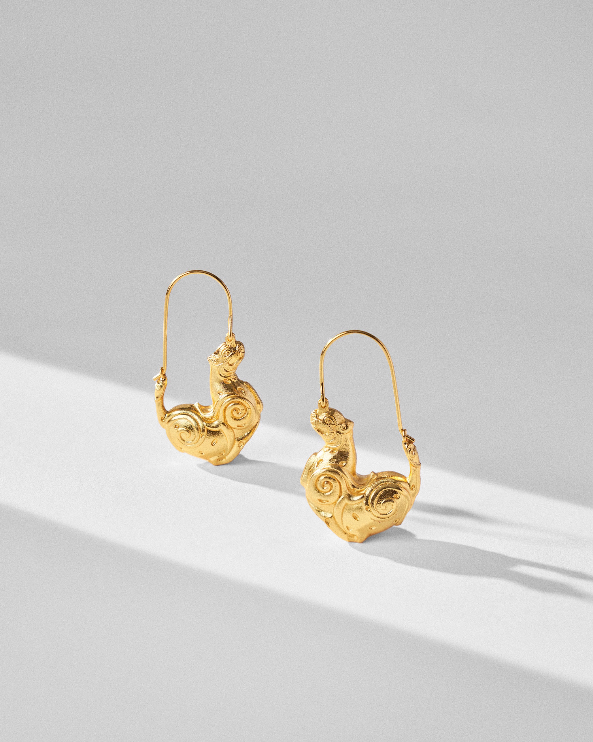 Leopard Earrings - Gold