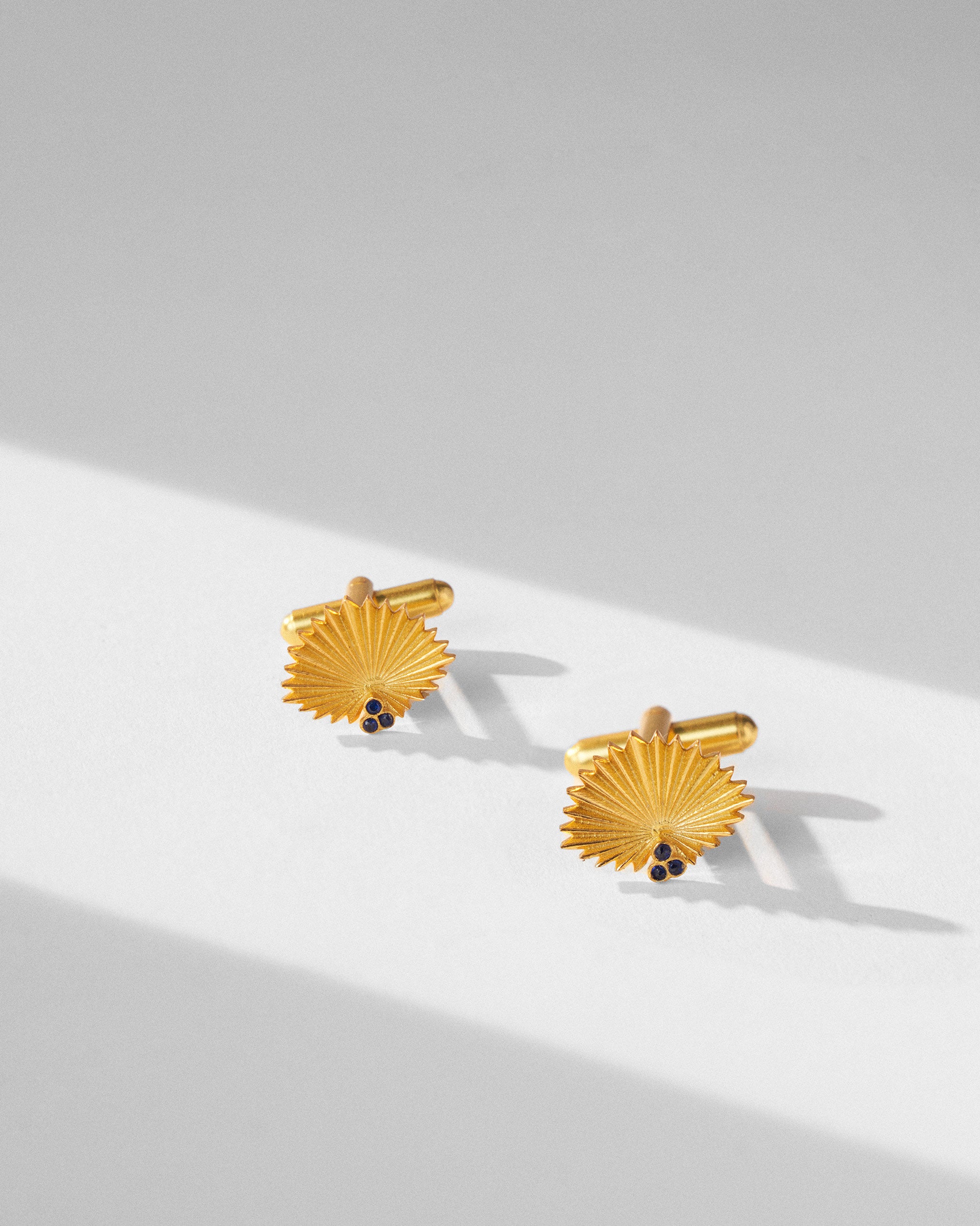 Palm Leaf Cufflinks - Gold