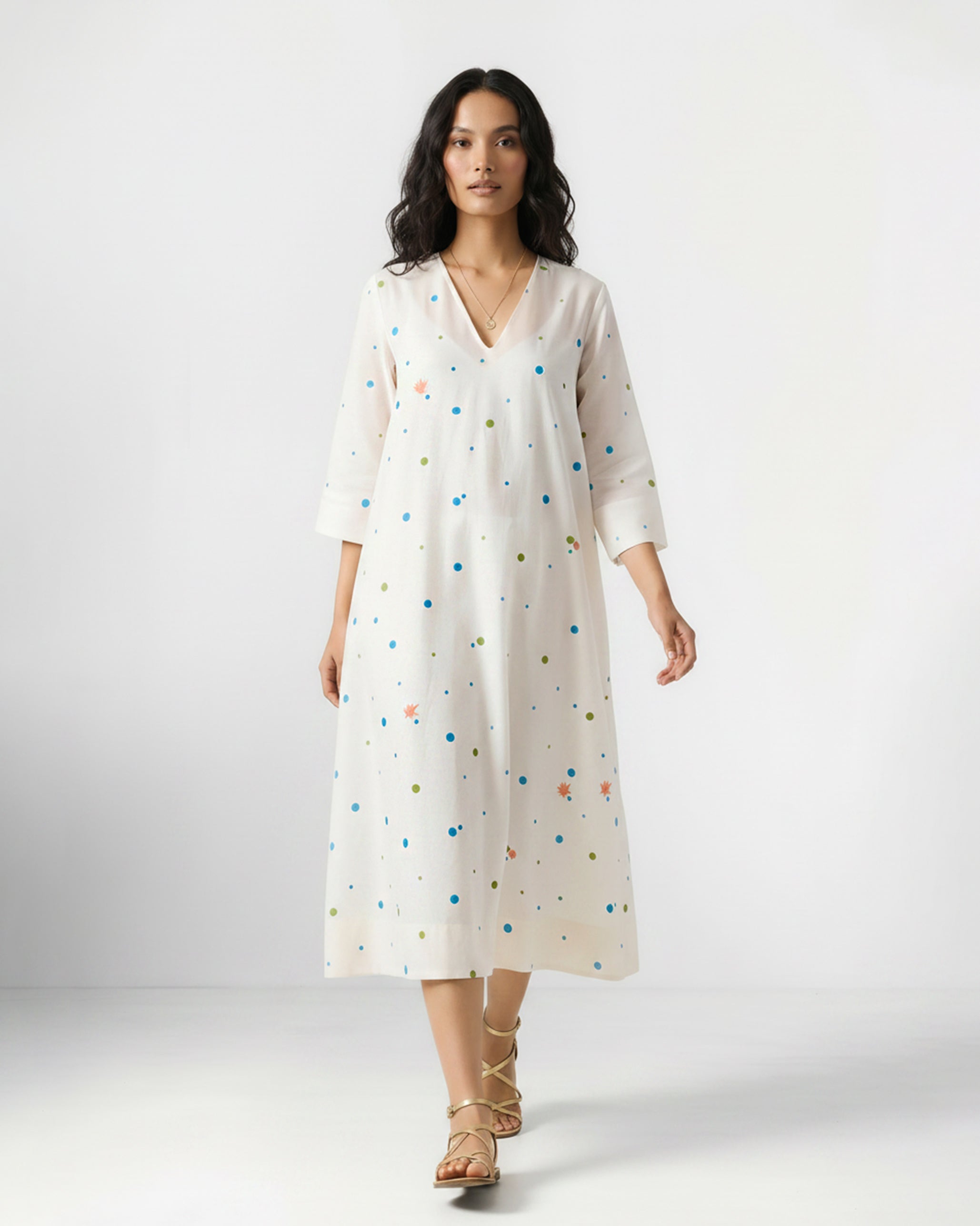 Meadow Kurta - Ivory Embroidered