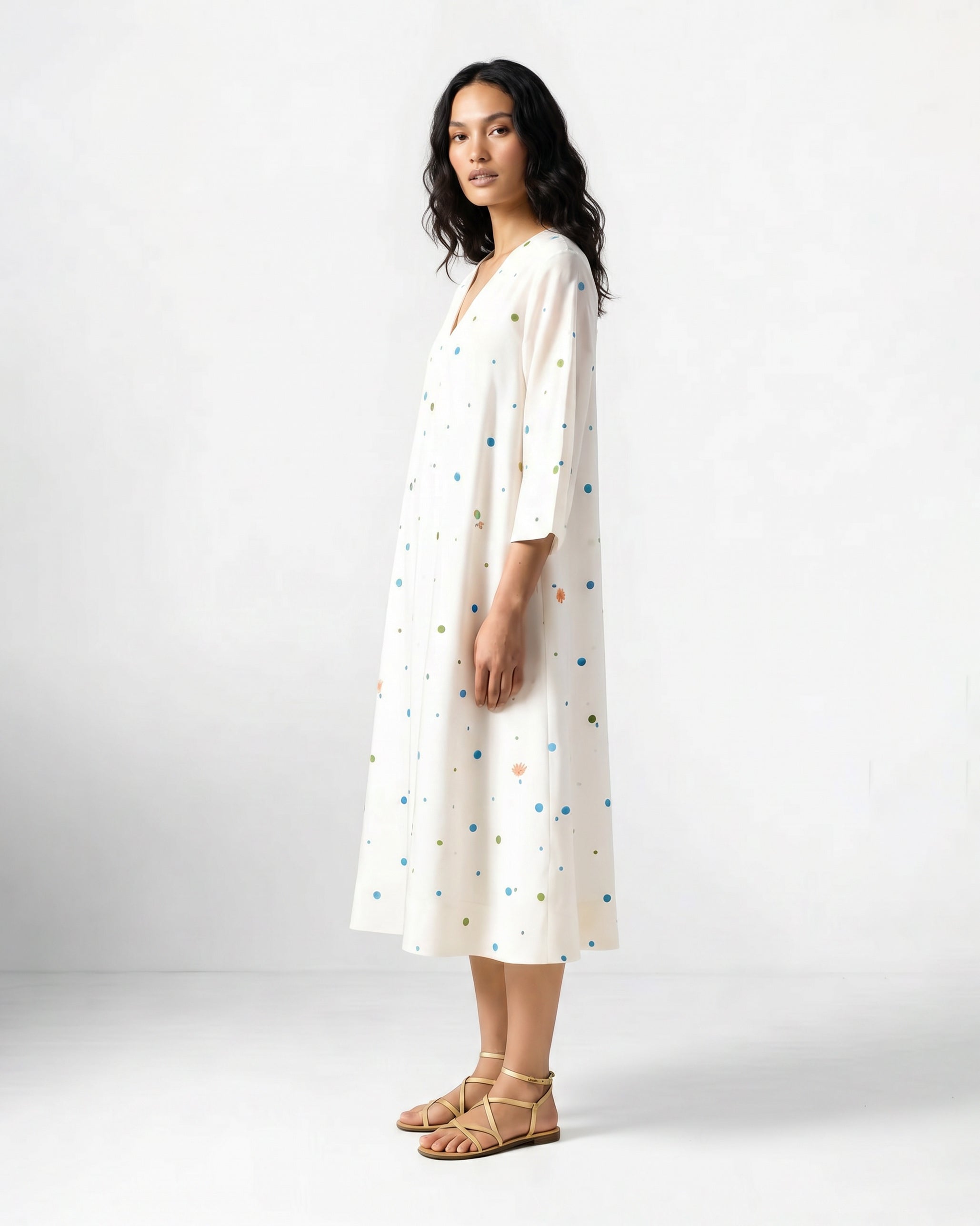 Meadow Kurta - Ivory Embroidered