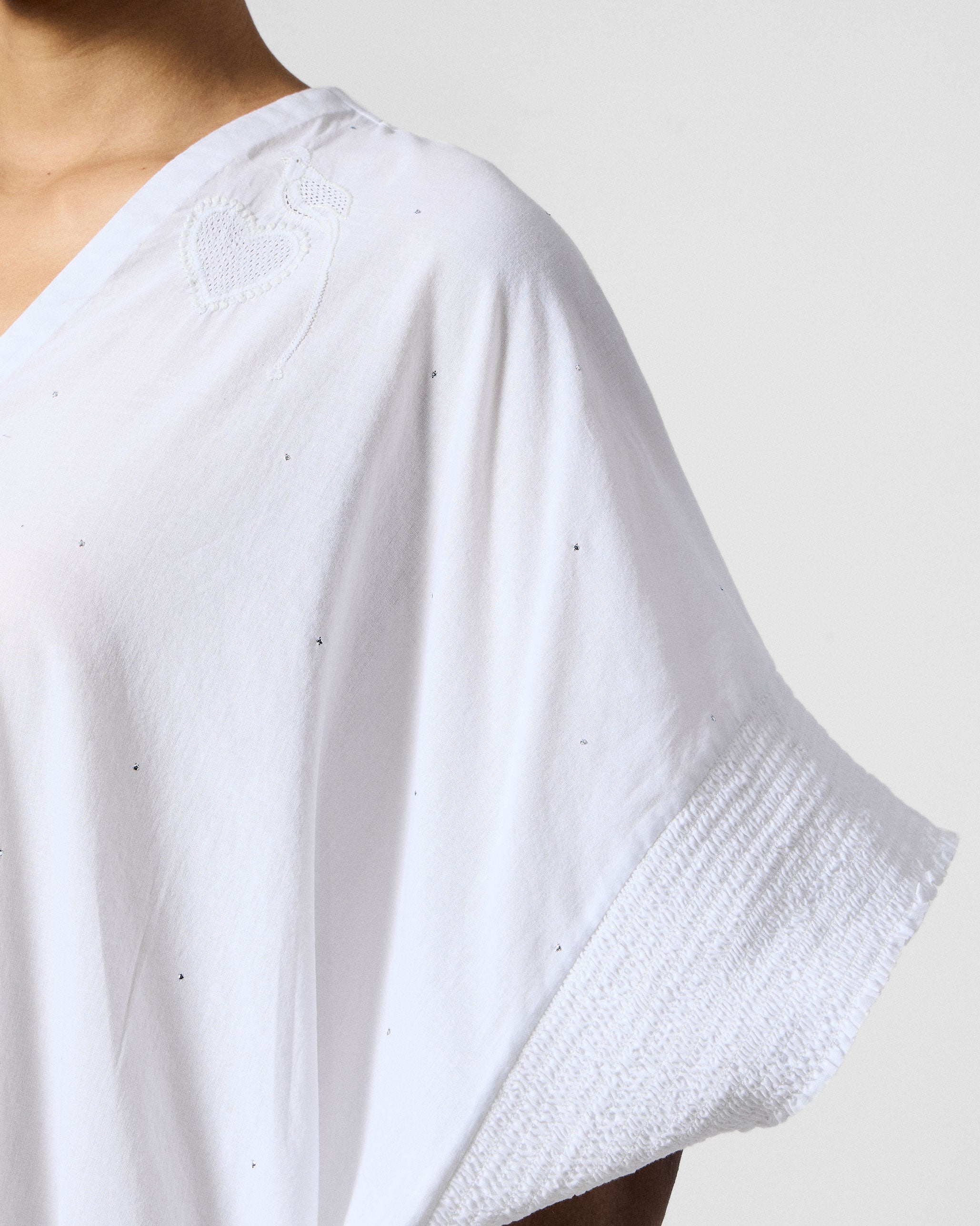 Calicut Kurta - White Embroidered