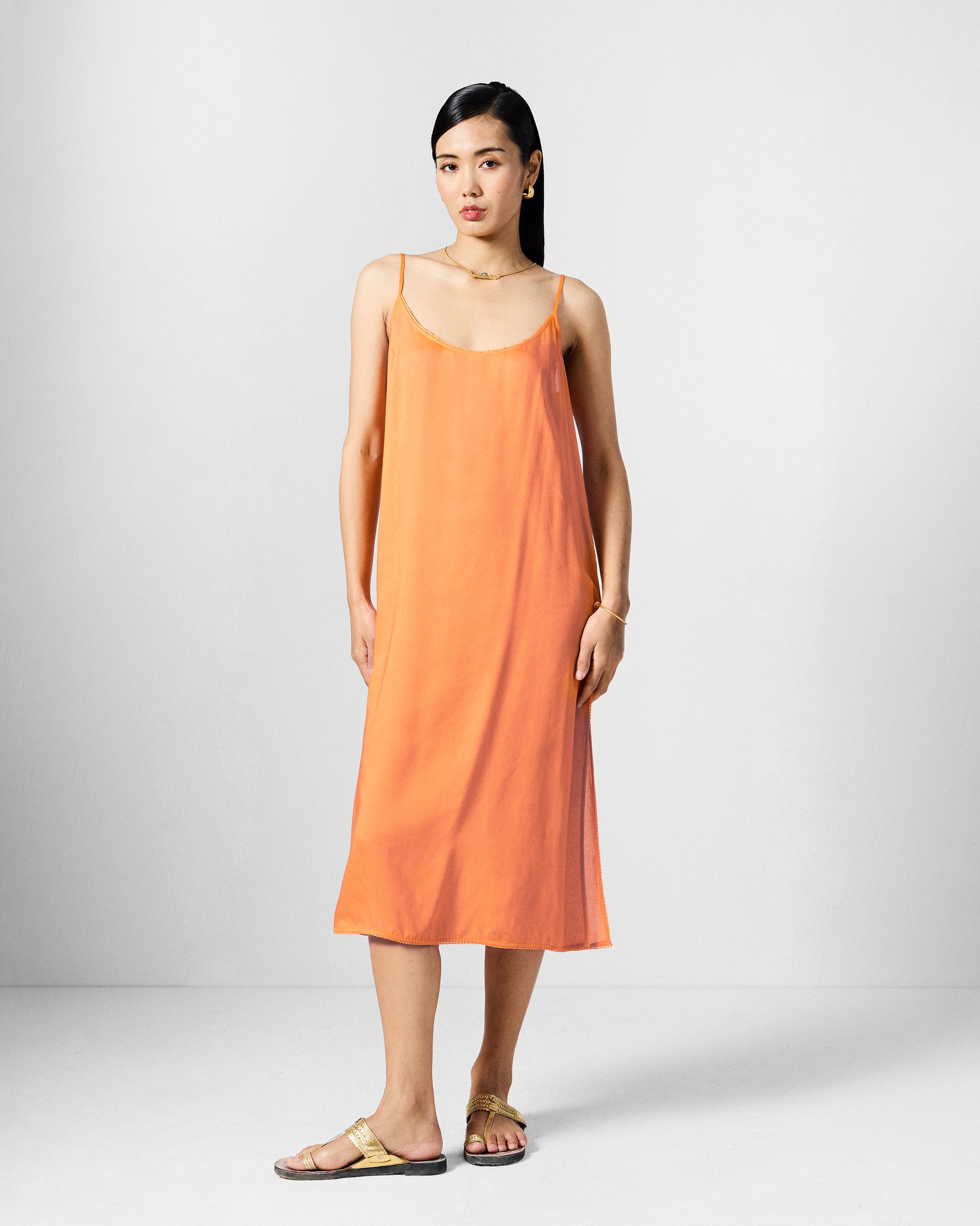 Sara Kaftan - Orange & Ice Printed