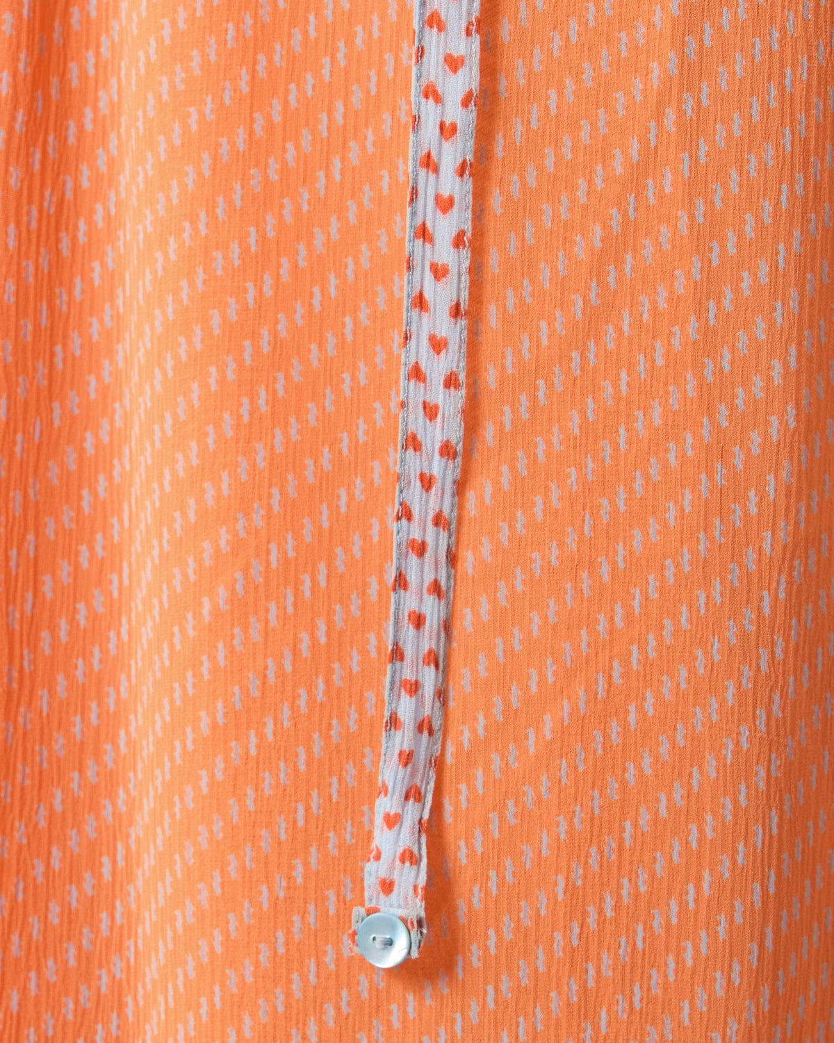 Luma Dress - Orange & Ice Blue Printed