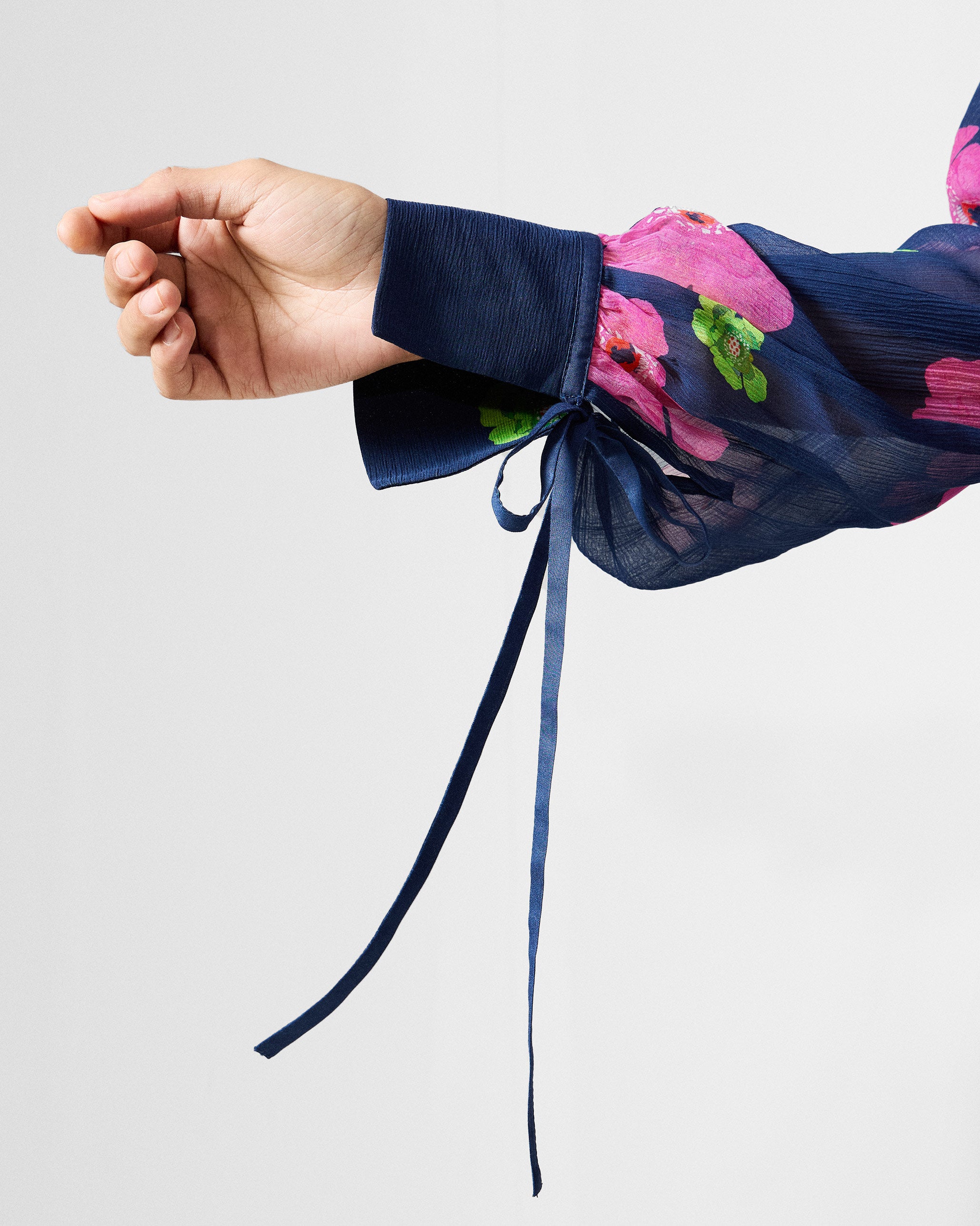 Raya Dress - Blue Printed