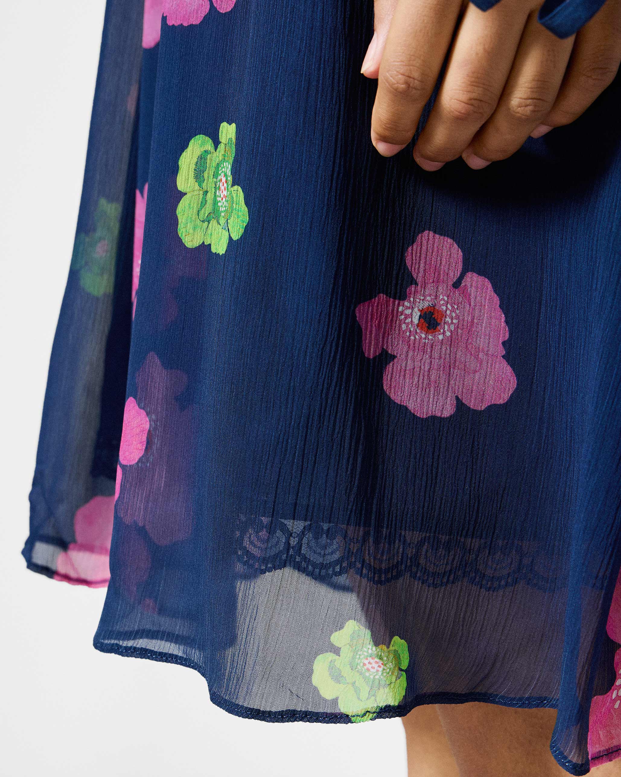 Raya Dress - Blue Printed