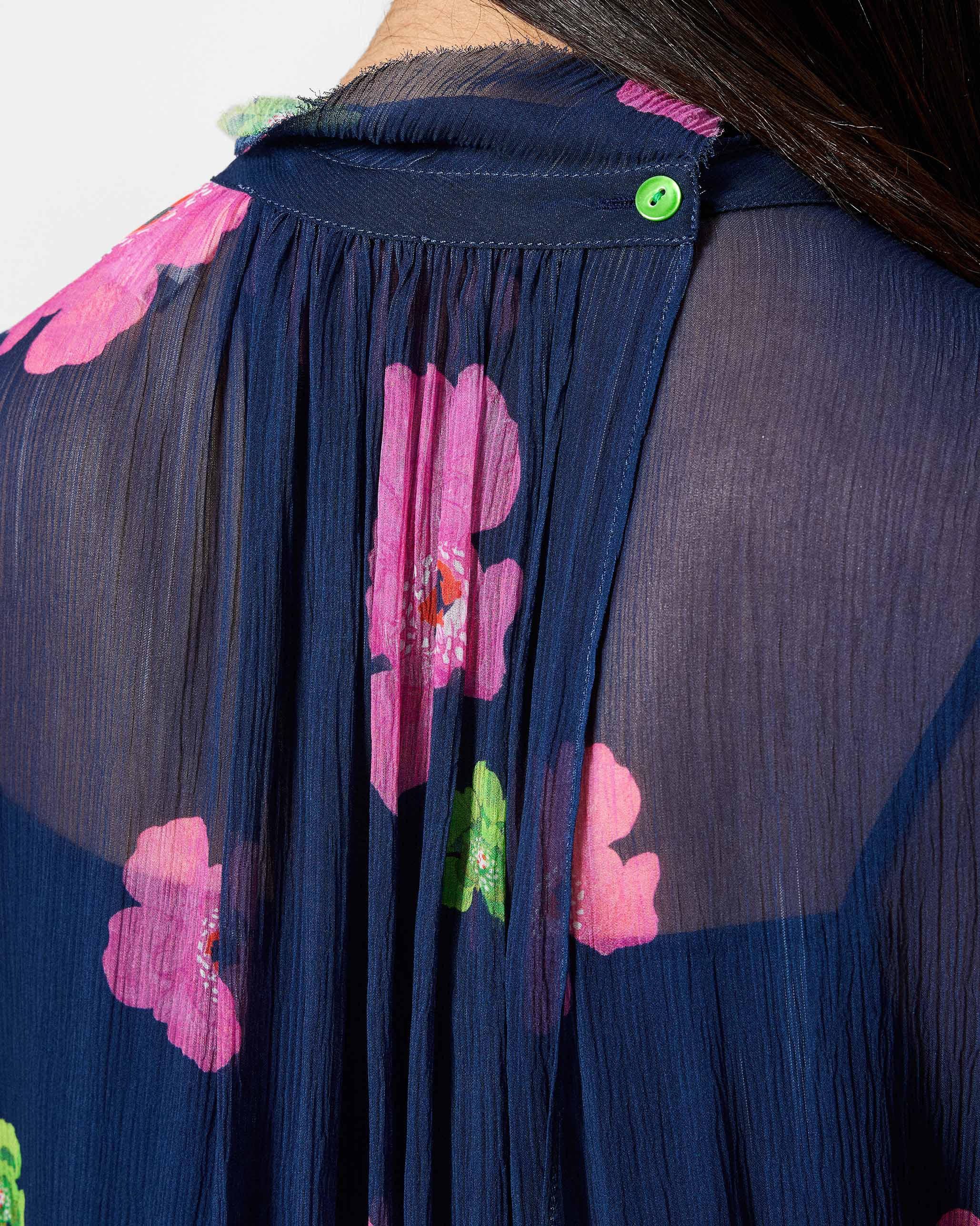 Raya Dress - Blue Printed