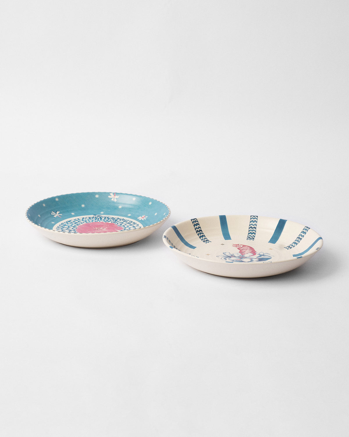 River Tiger Pasta Plate - Set of 2