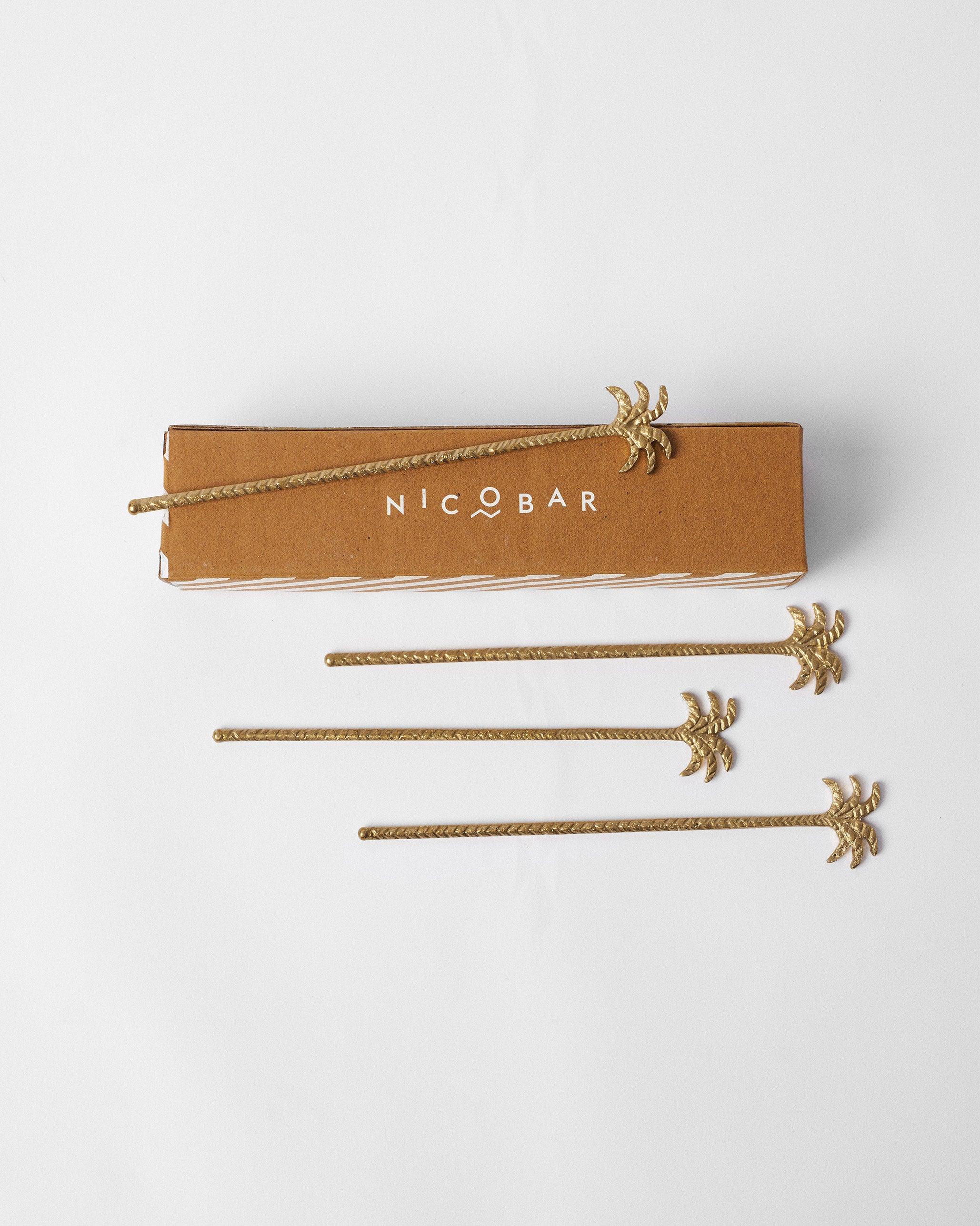 Palm Stirrers - Set of 4