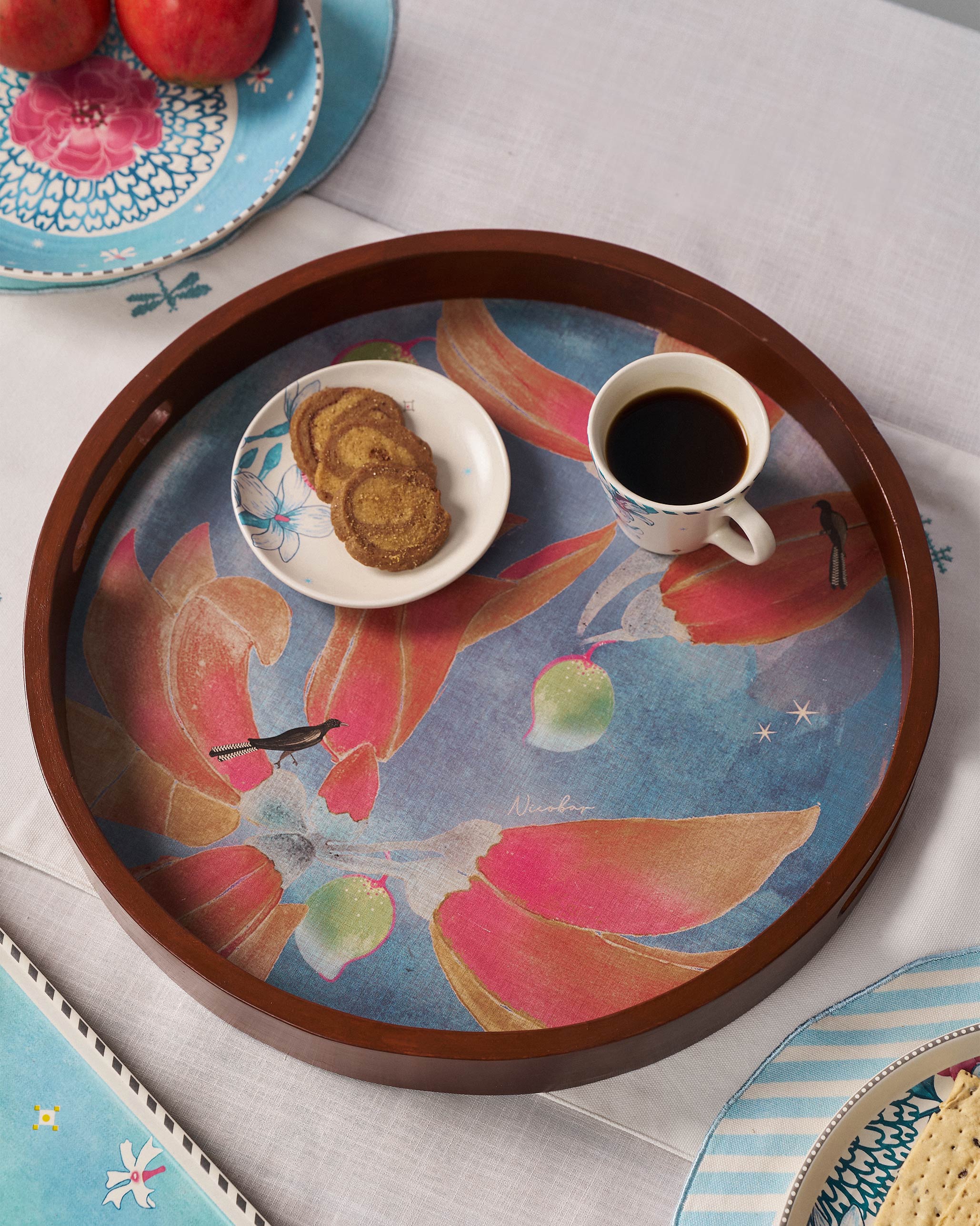 Palash Round Tray